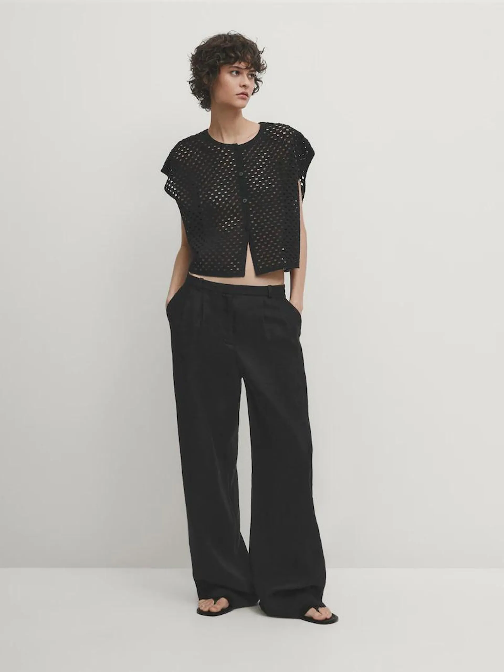 Top capa crochet