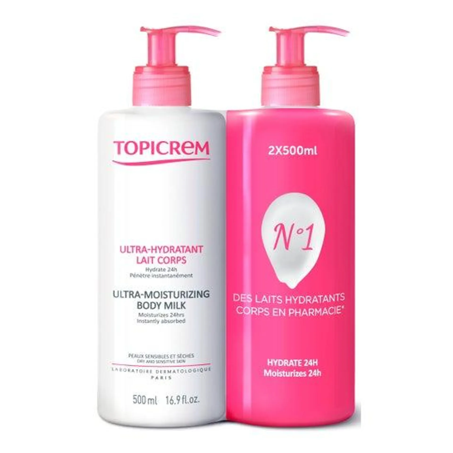 Topicrem Ultra-Hidratante Loción Corporal 2x500ml