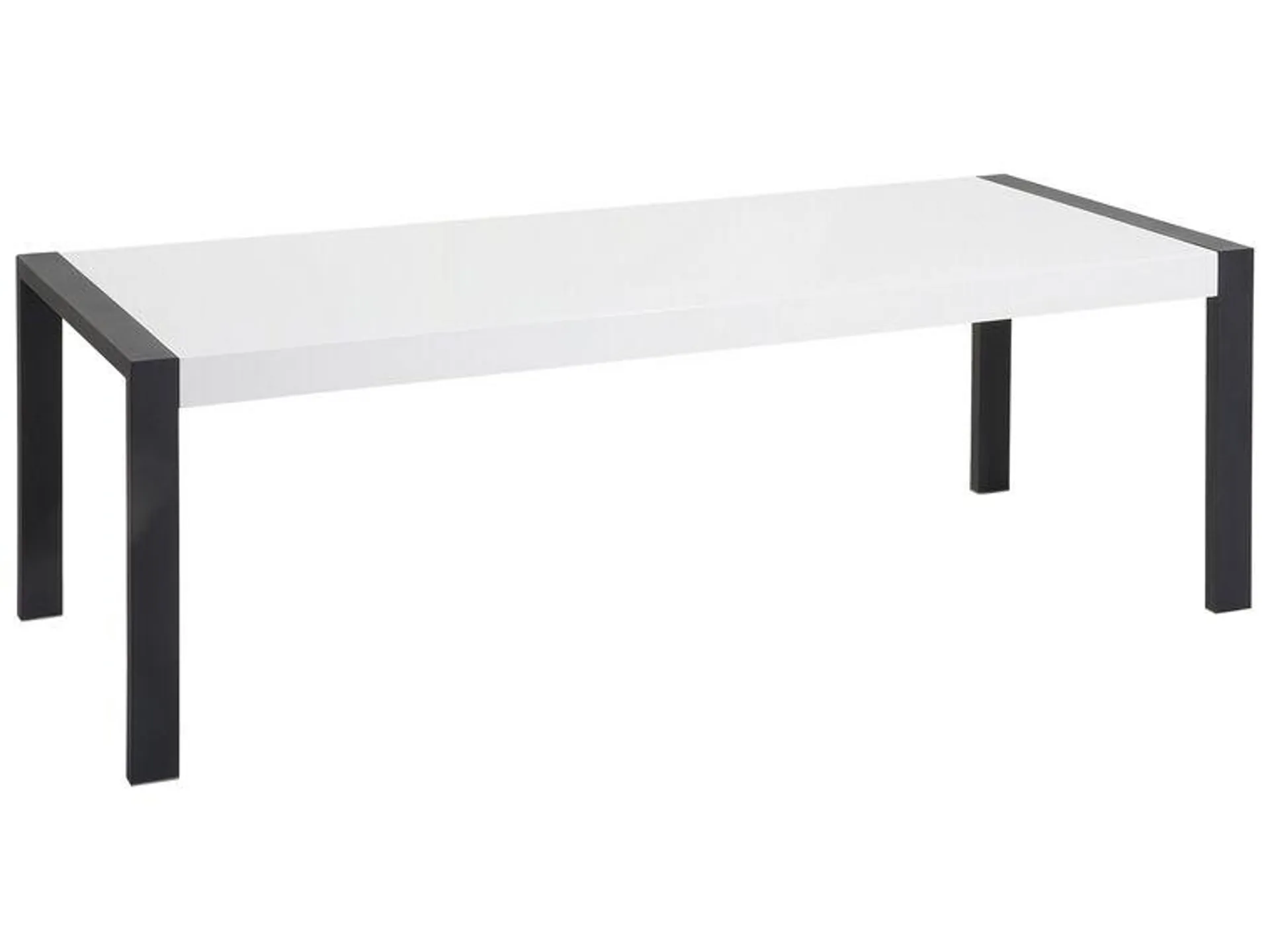 Mesa de comedor blanco/negro 220 x 90 cm ARCTIC I