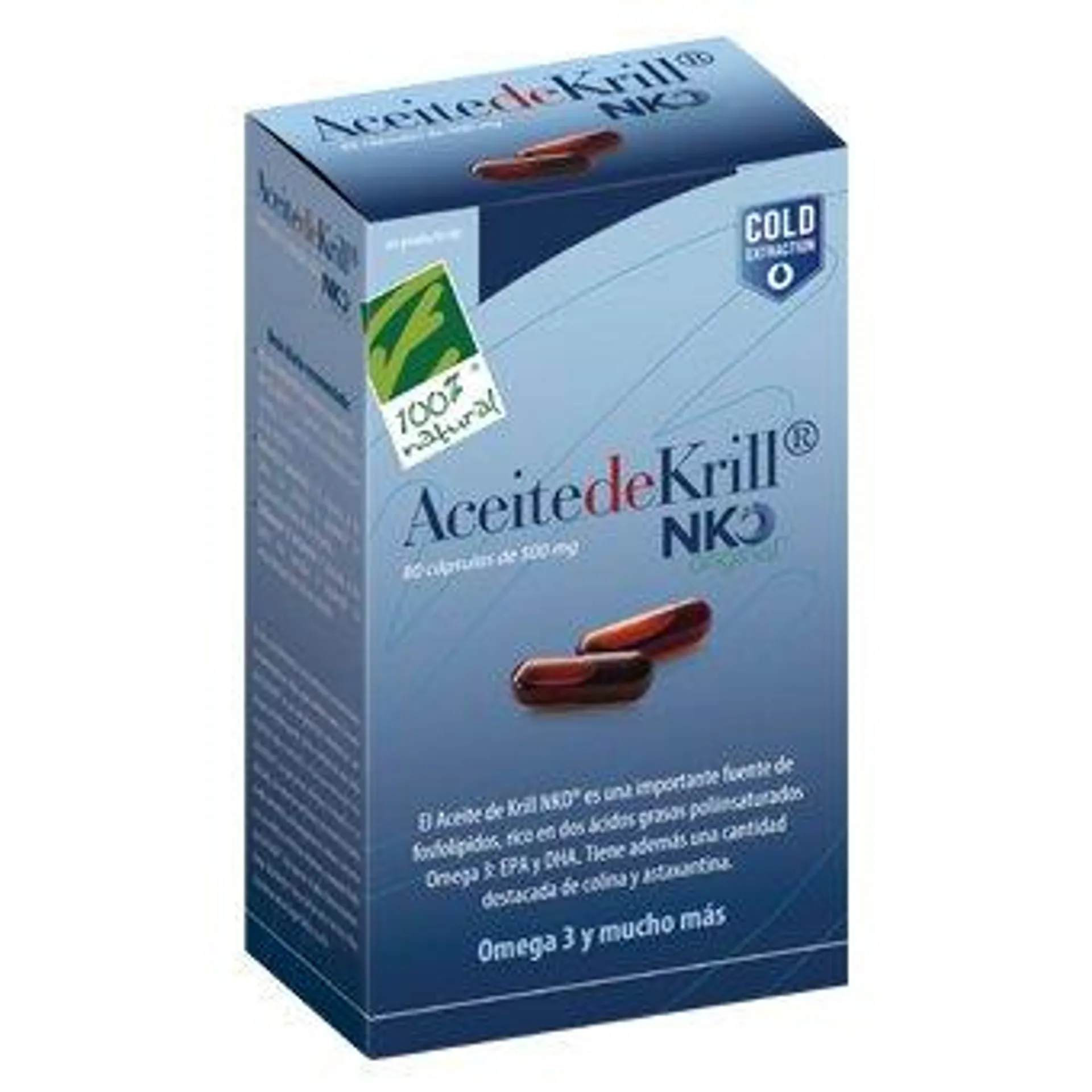 Aceite de Krill NKO (80 Cáp) – 100% Natural