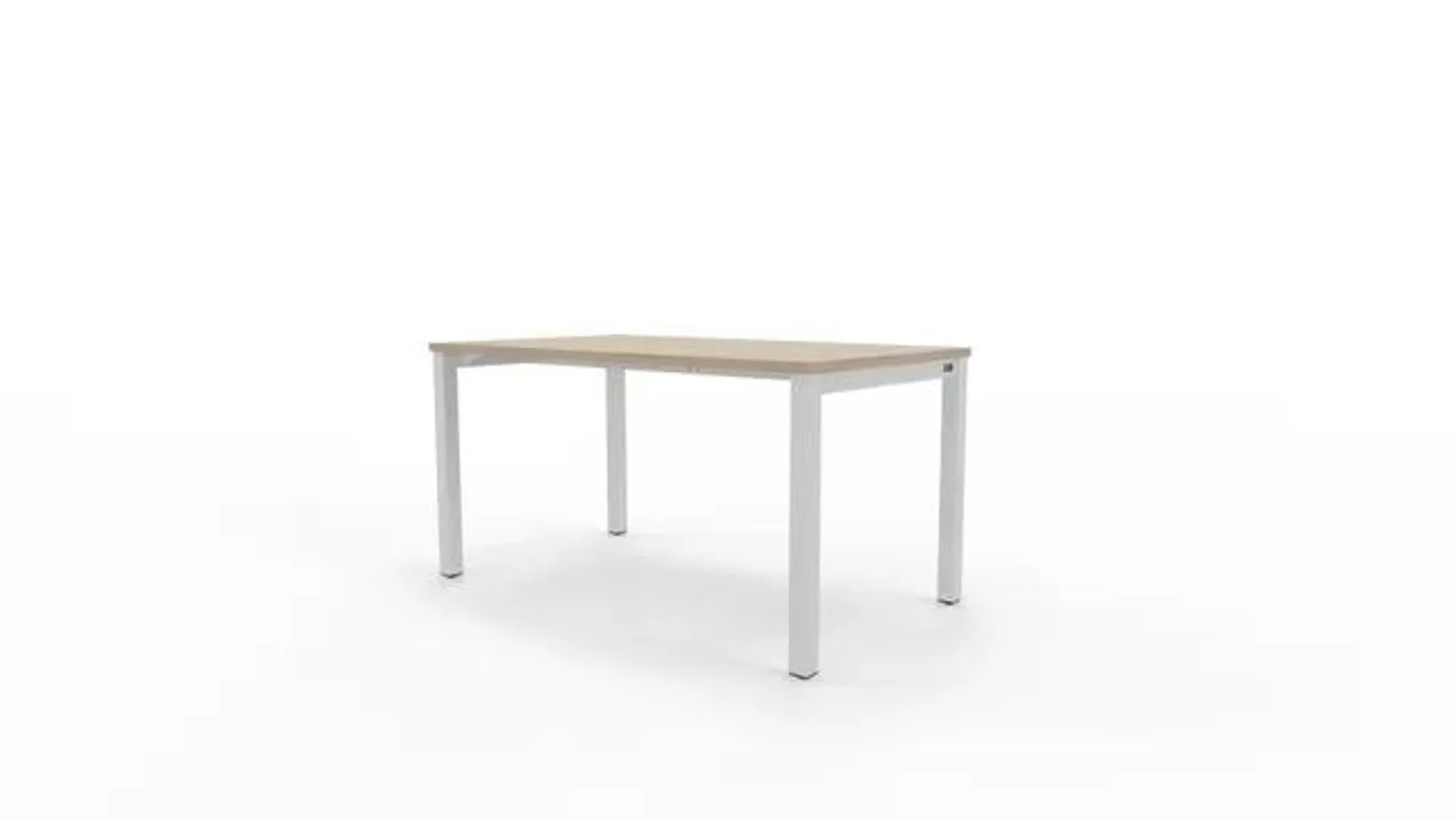 Mesa de escritorio de melamina Nova Plus roble claro de 74x160x80cm