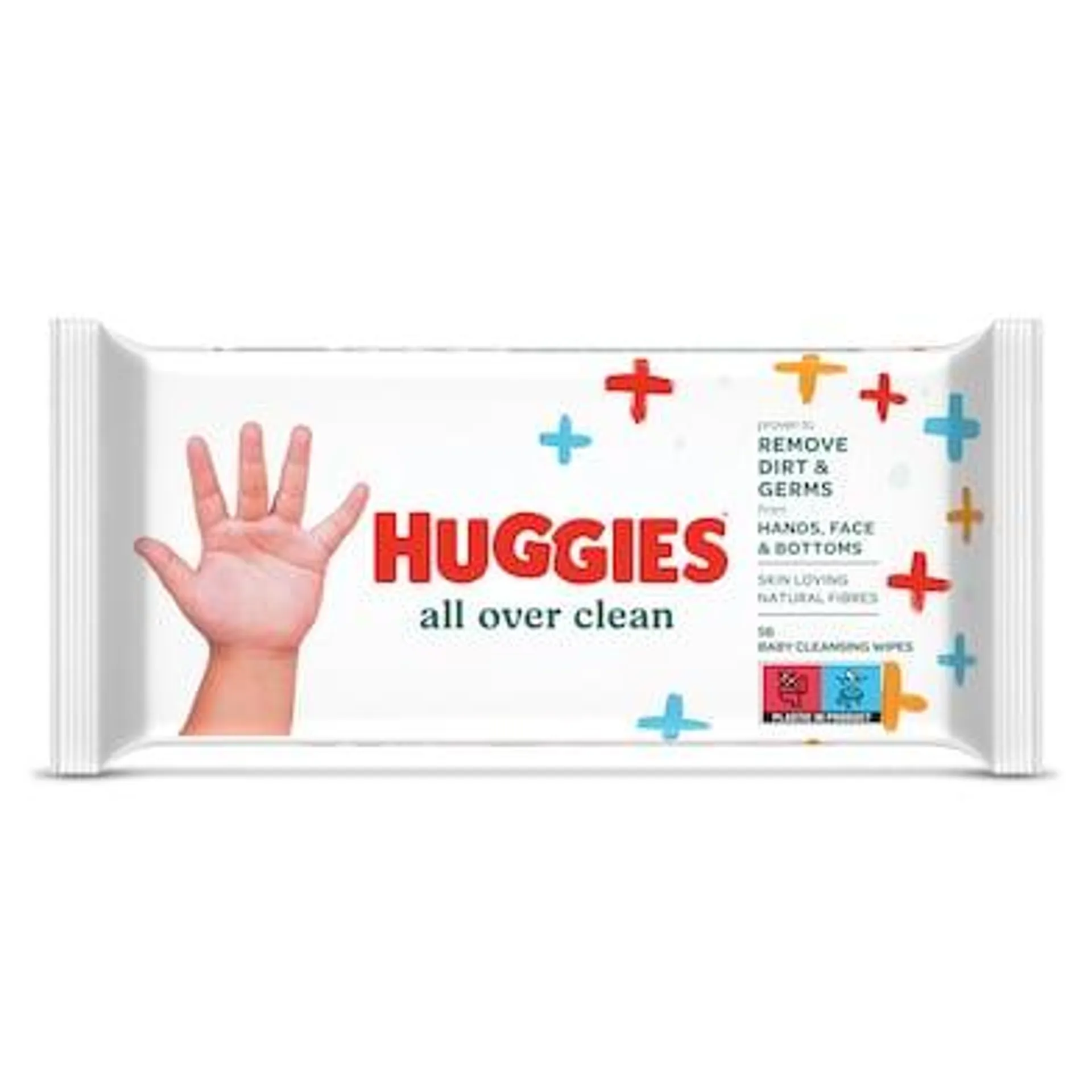 Toallitas para bebés all over clean Huggies bolsa 56 unidades