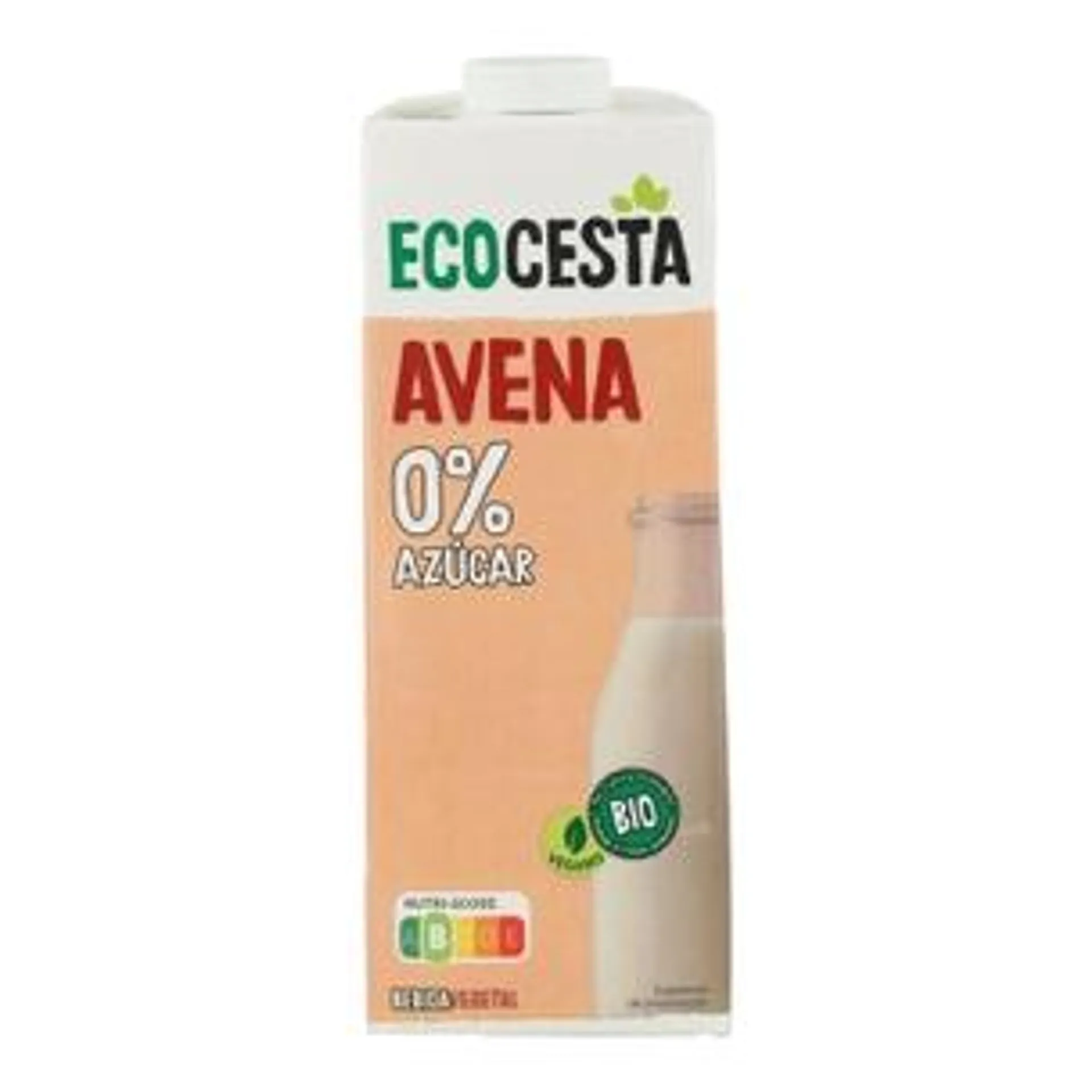 Bebida Vegetal de Avena 0% Azúcar Bio Ecocesta 1L