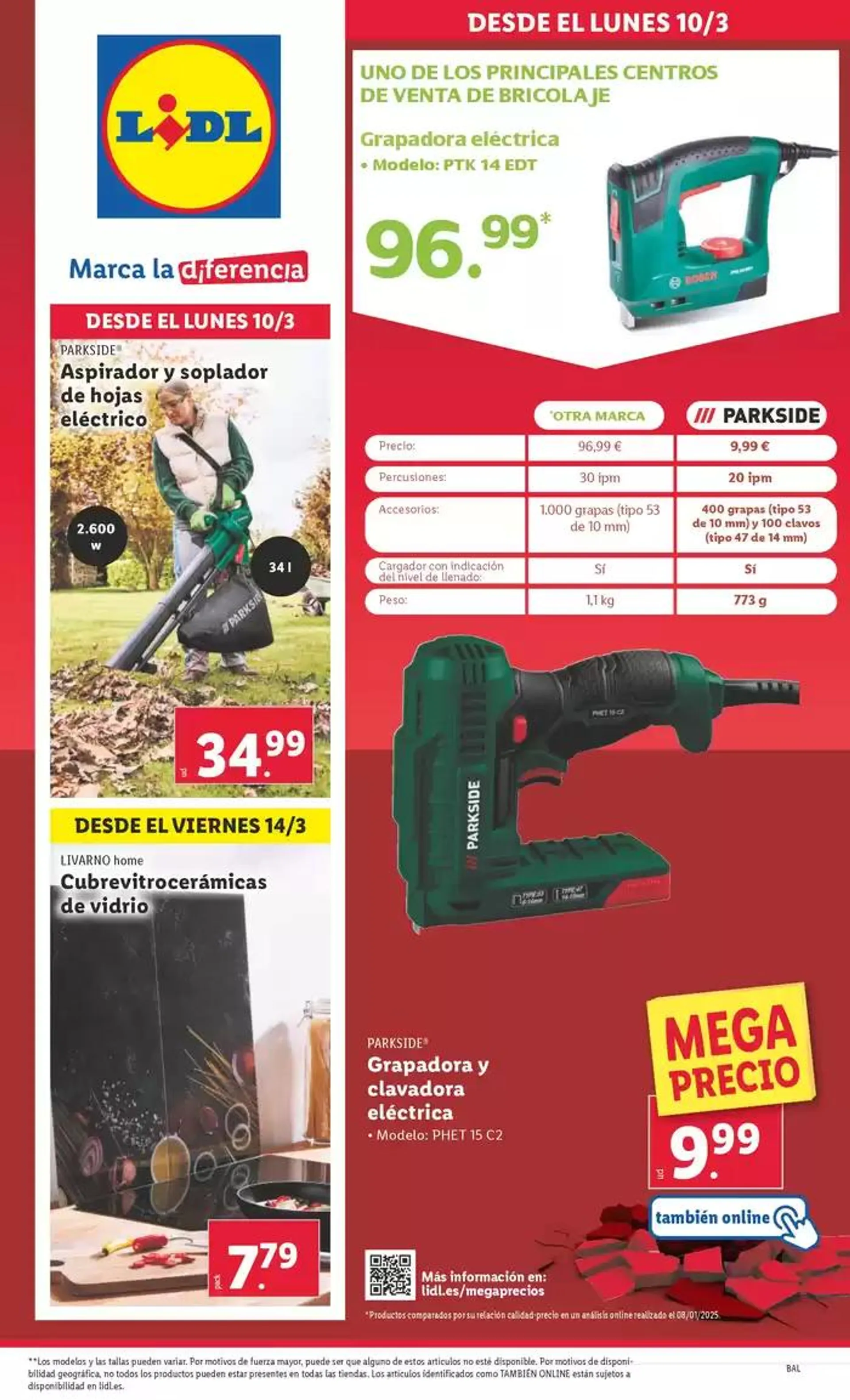 Catálogo de ¡Bazar Lidl! Ofertas válidas del 10/03 al 16/03 10 de marzo al 16 de marzo 2025 - Página 1