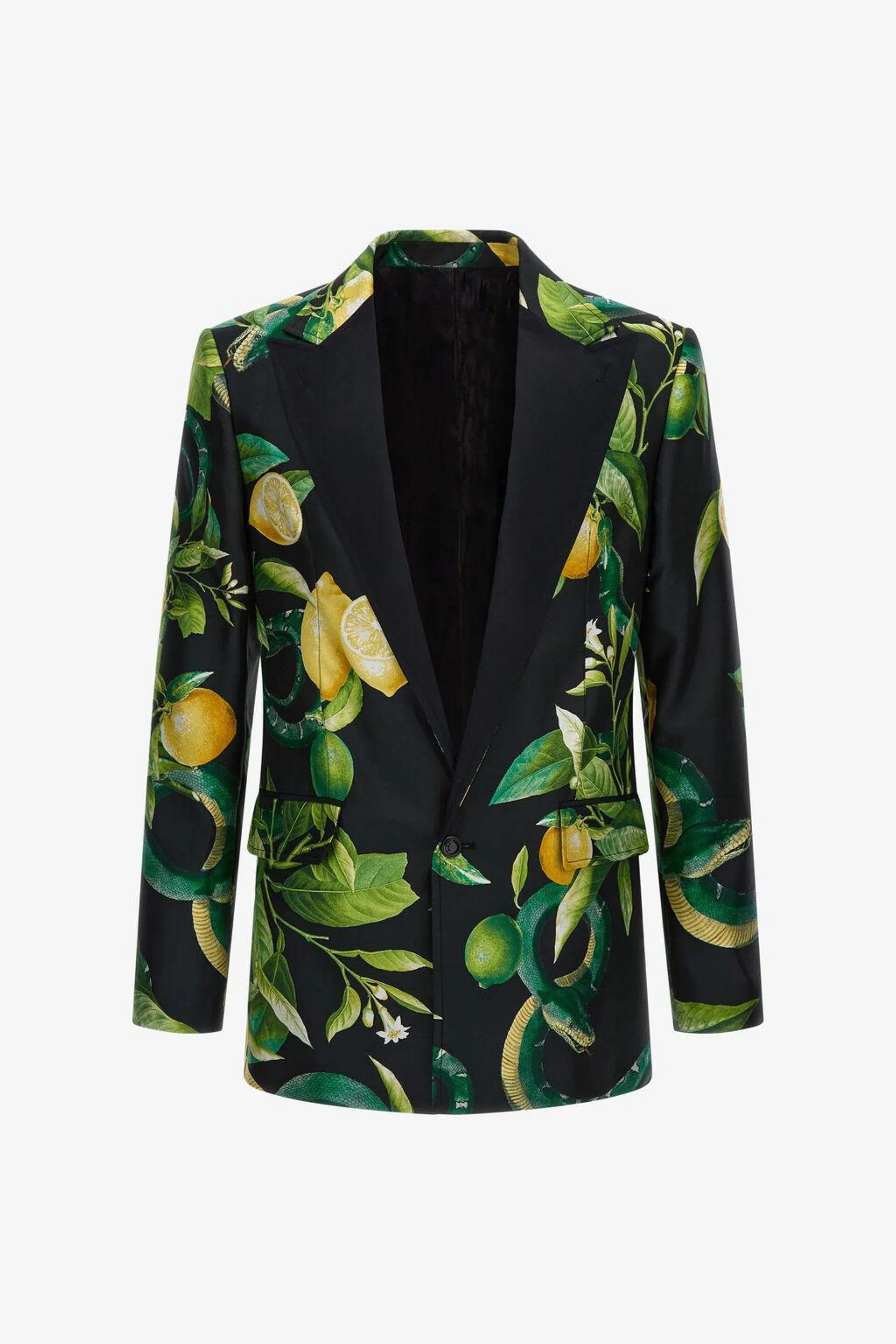 Lemon print blazer