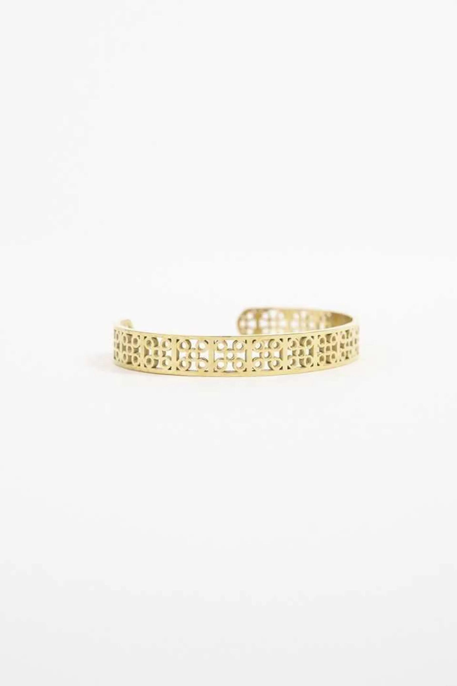 Pulsera rígida dorado