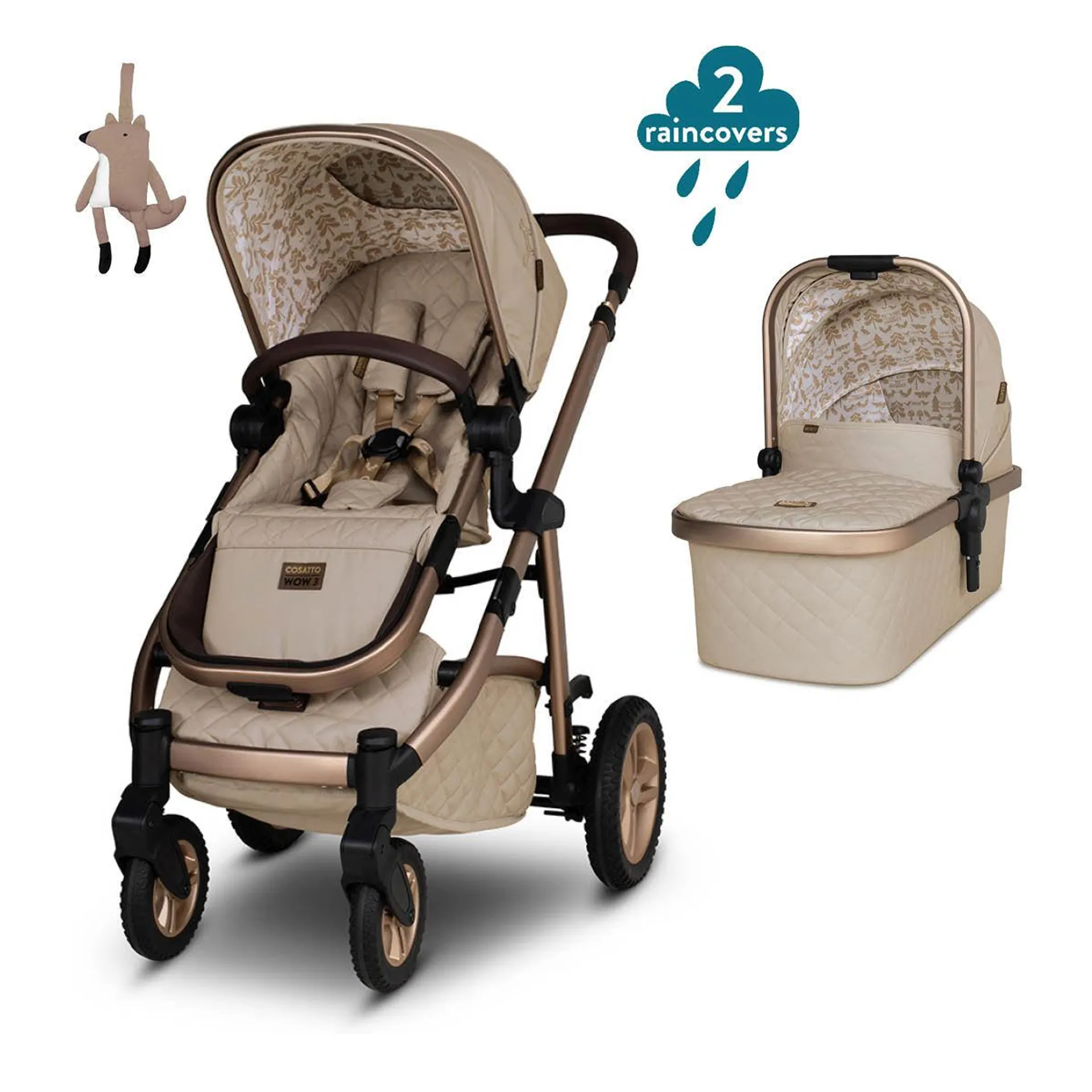 Pack Wow 3 con Carrito y Silla de Paseo - Whisper