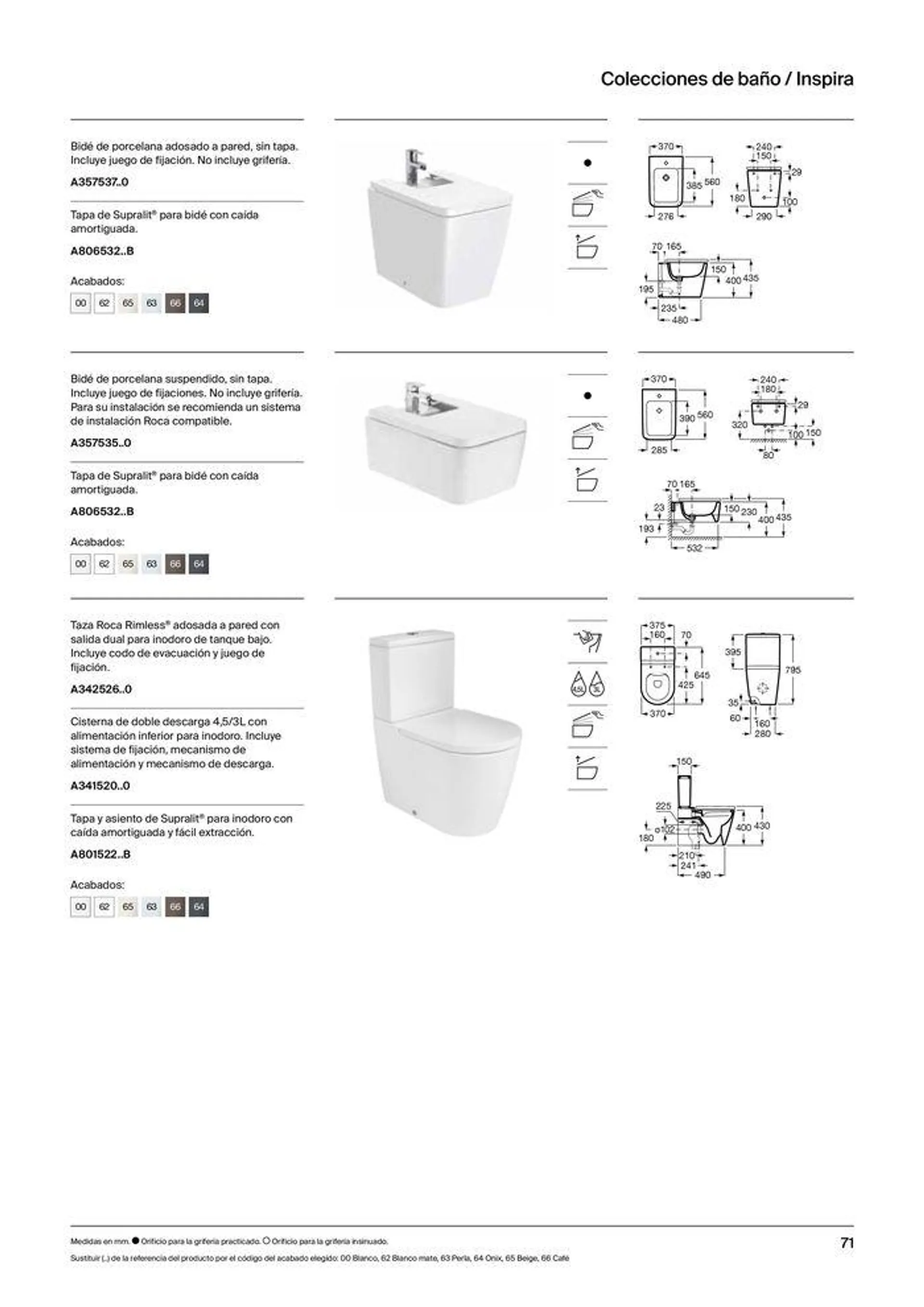 Catálogo de Colecciones de Baño, Muebles y Accesorios 19 de septiembre al 31 de diciembre 2024 - Página 73