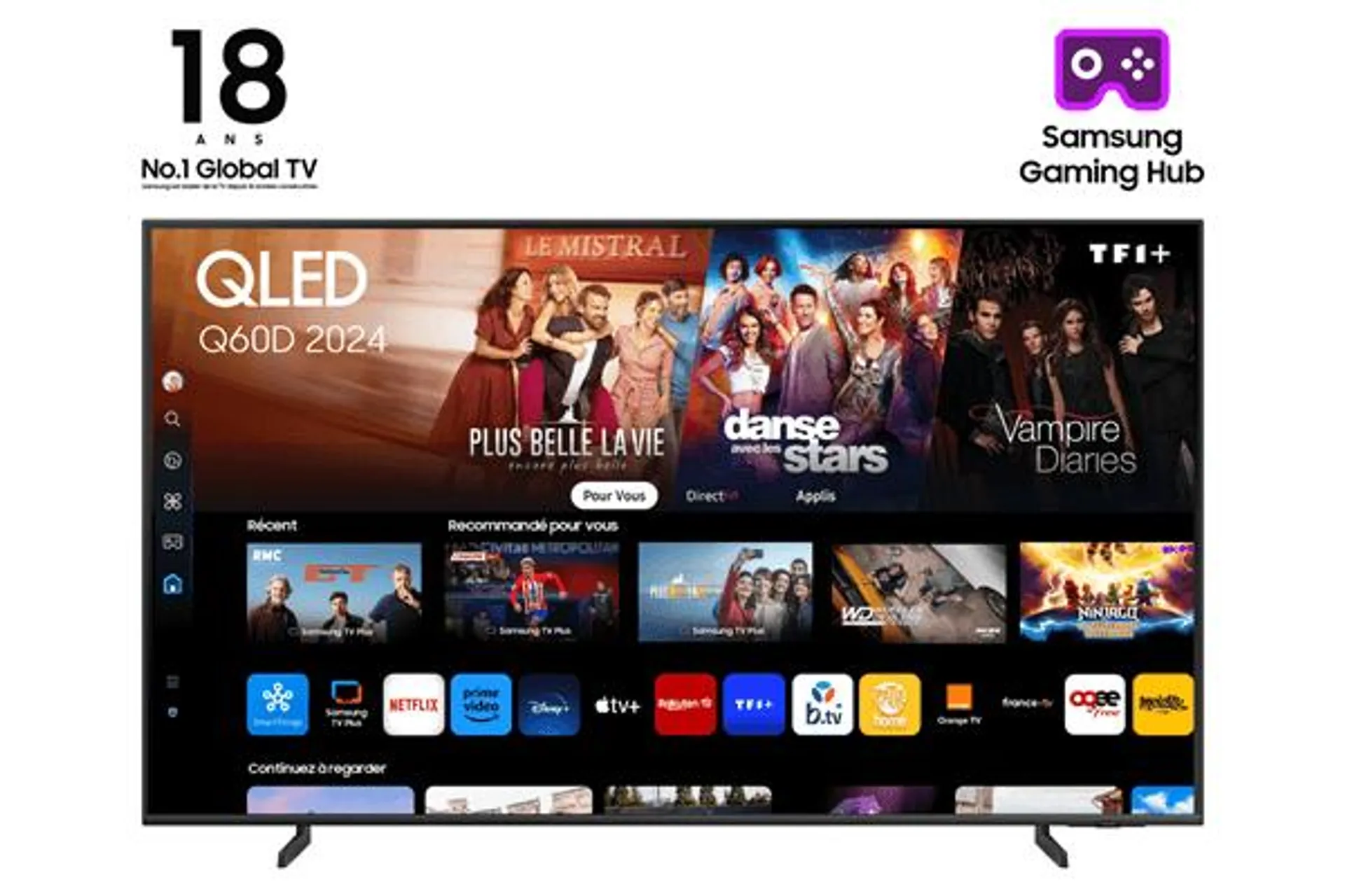 TELEVISOR SAMSUNG 43P TQ43Q60DAU QLED 4K ULTRA HD