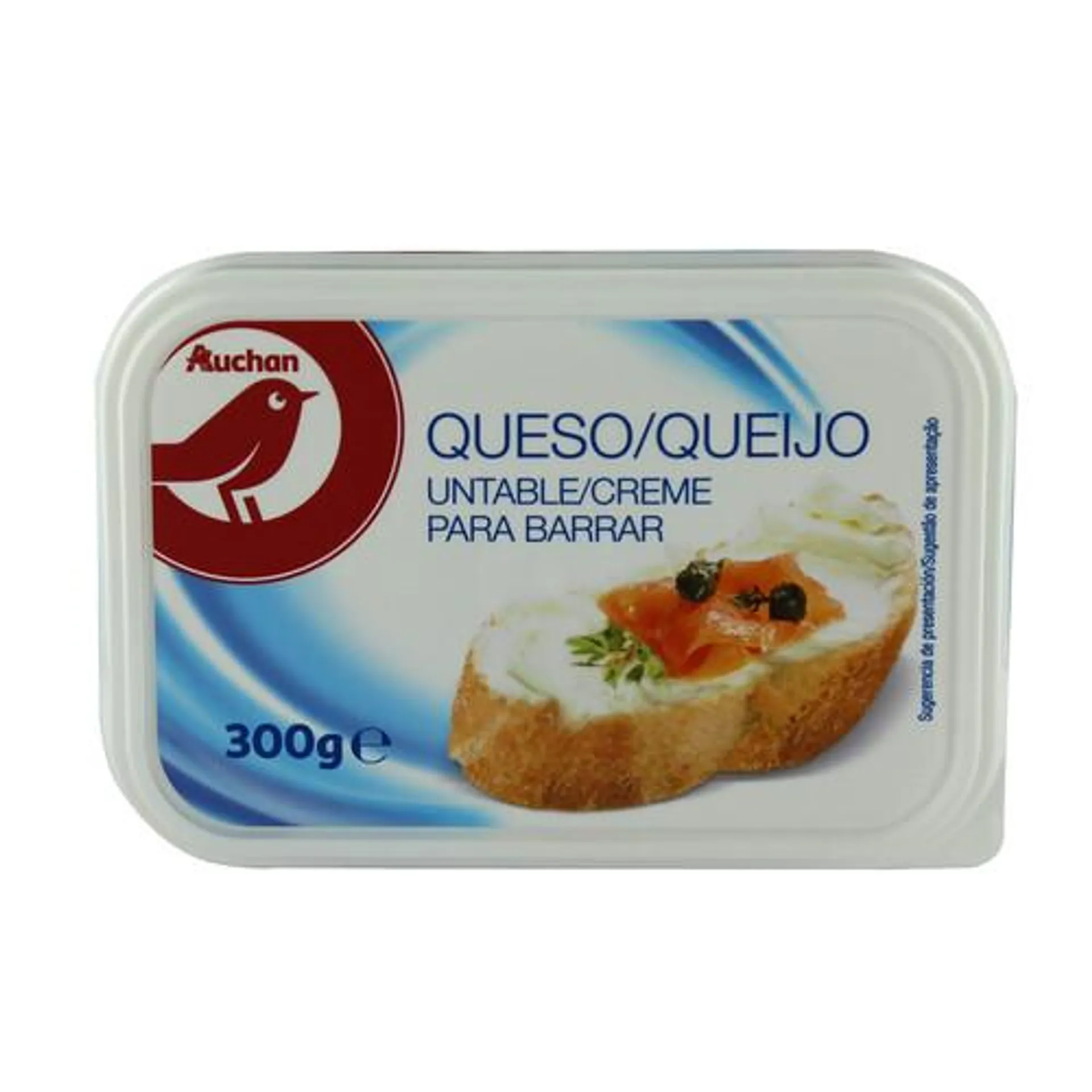 AUCHAN Queso de untar natural 300 g. Producto Alcampo