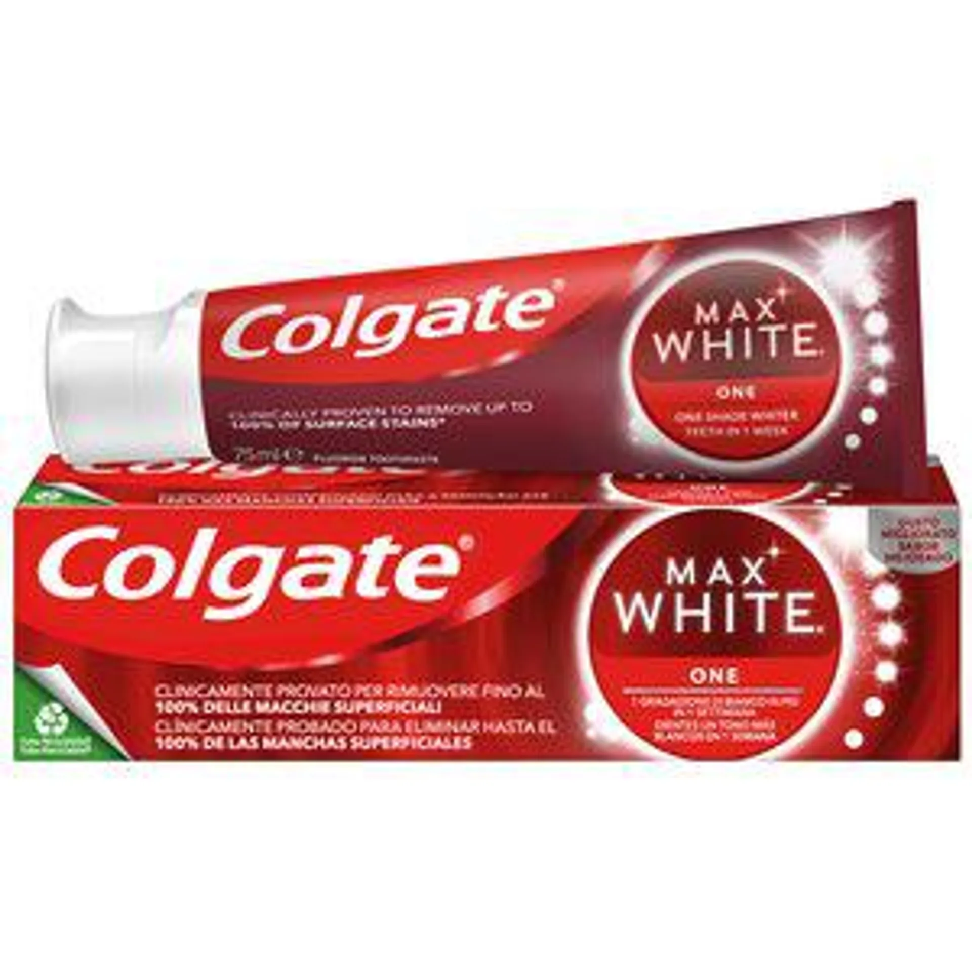COLGATE pasta dentífrica max white one tubo 75 ml