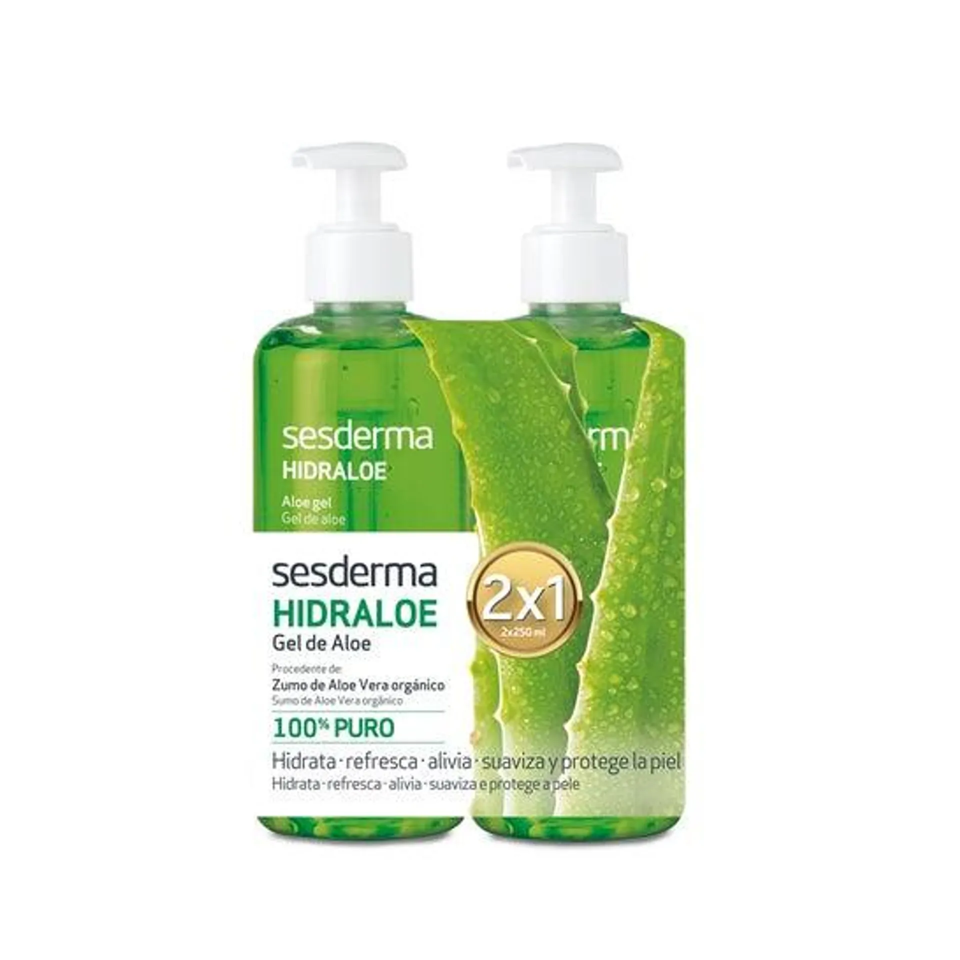 Sesderma Hidraloe Gel de Aloe 2x250ml