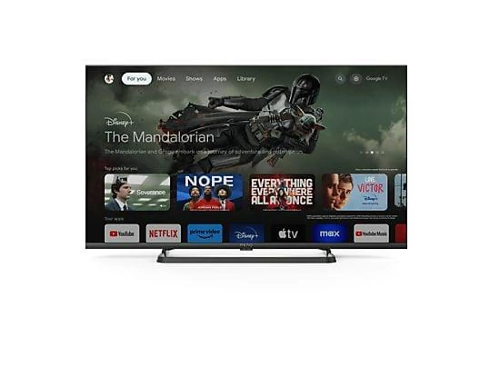 TV DLED 40" - Peaq PTV 40GF-5024C, Full-HD, Google TV, Smart TV, HDR10, Dolby Audio, Negro