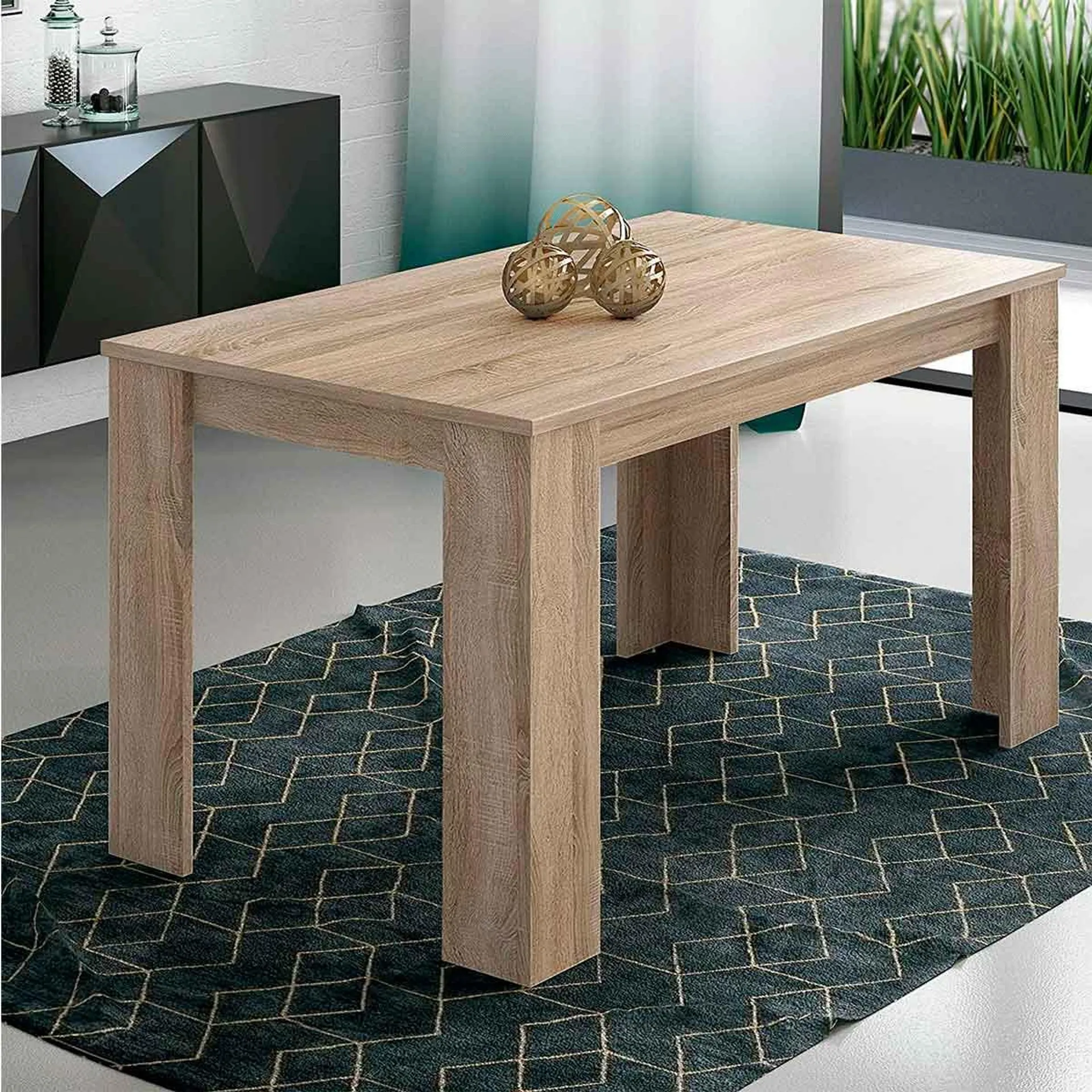 Mesa de comedor Berta fija 75x140x80 cm