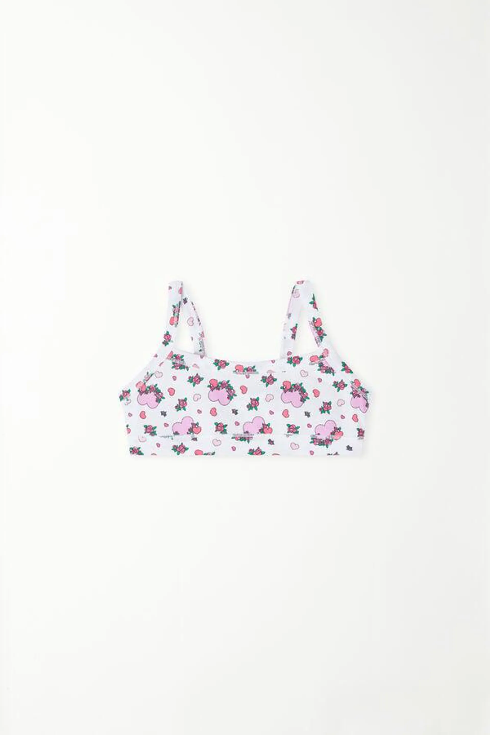 Brasier Niña Basic de Algodón Estampado