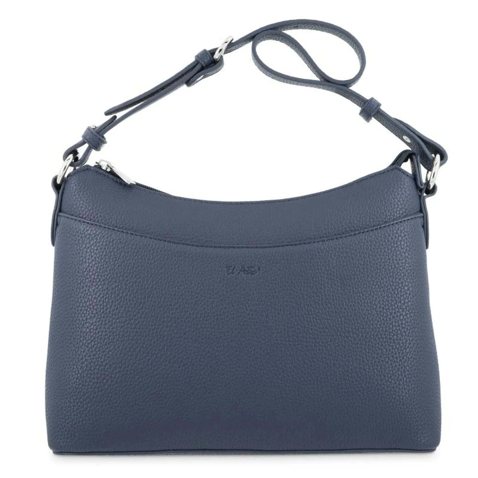 Bolso góndola bandolera de El Potro color azul-Siena