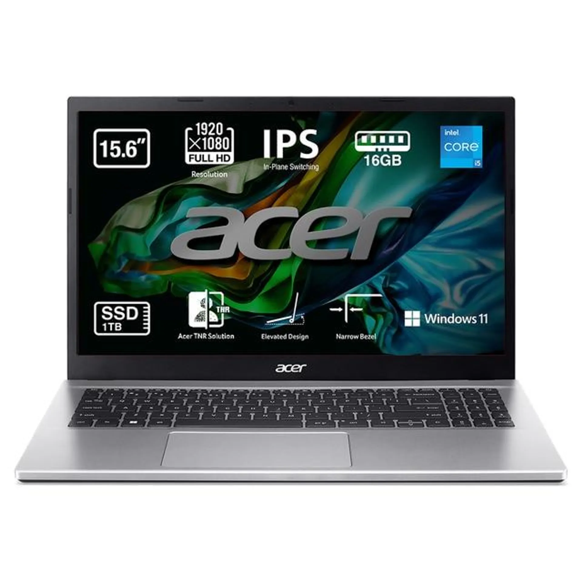 Portátil Acer Aspire 3, i5, 16GB, 1TB SSD, 15,6", W11