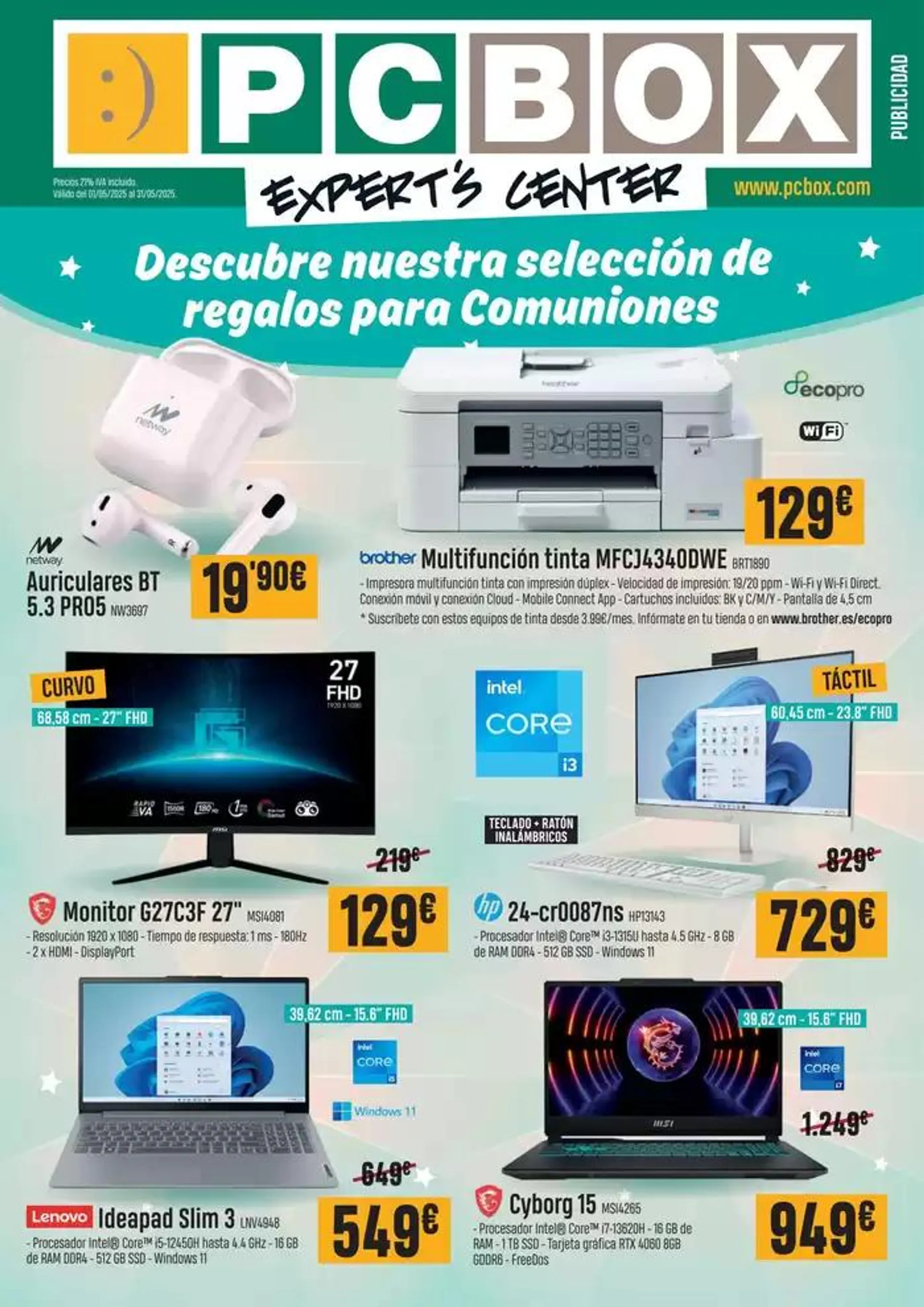 Catálogo de Descubre nuestra selección de regalos para Comuniones 5 de mayo al 31 de mayo 2025 - Página 1