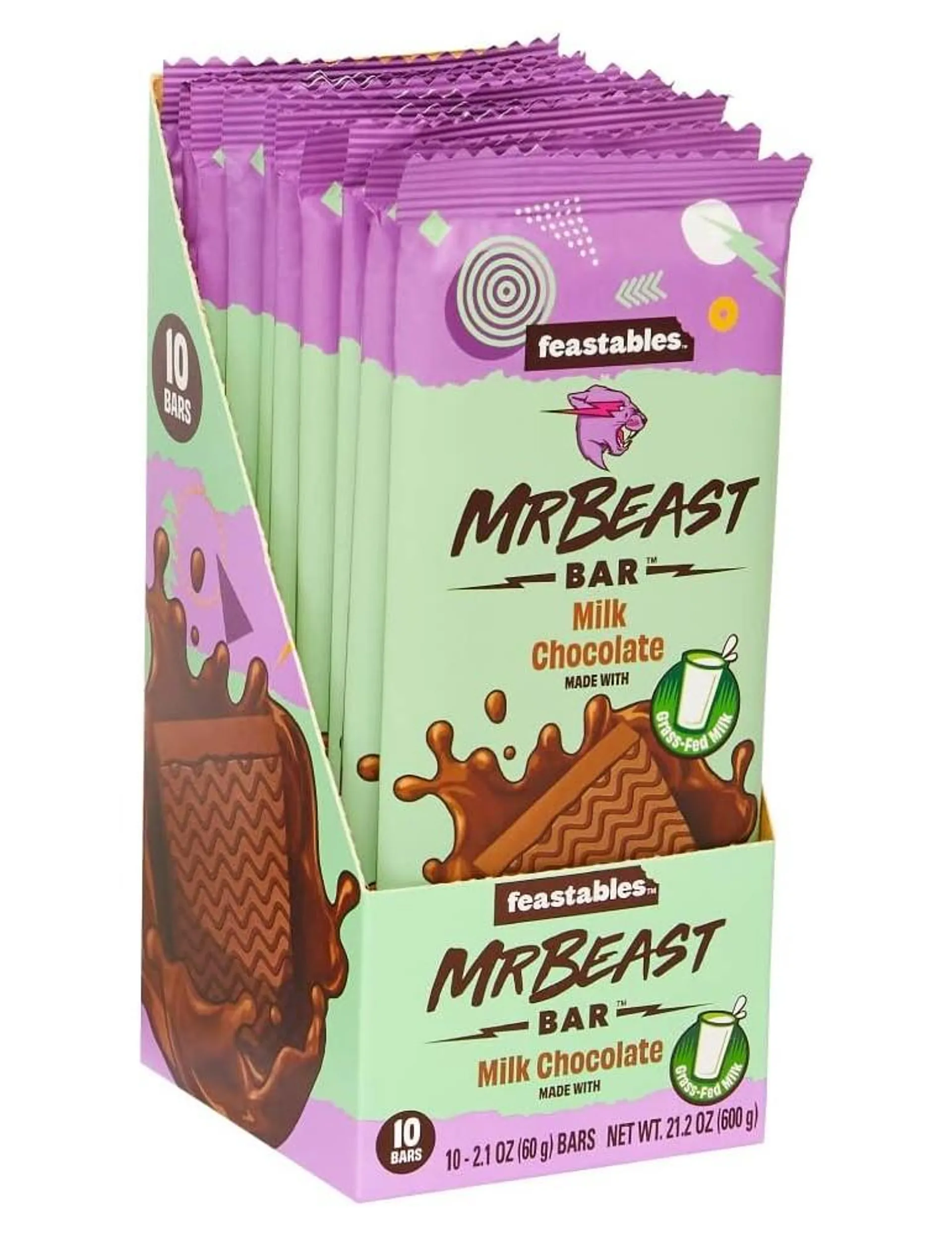 Milk Chocolate Choc Bar 60 gr. Mr Beast Feastables