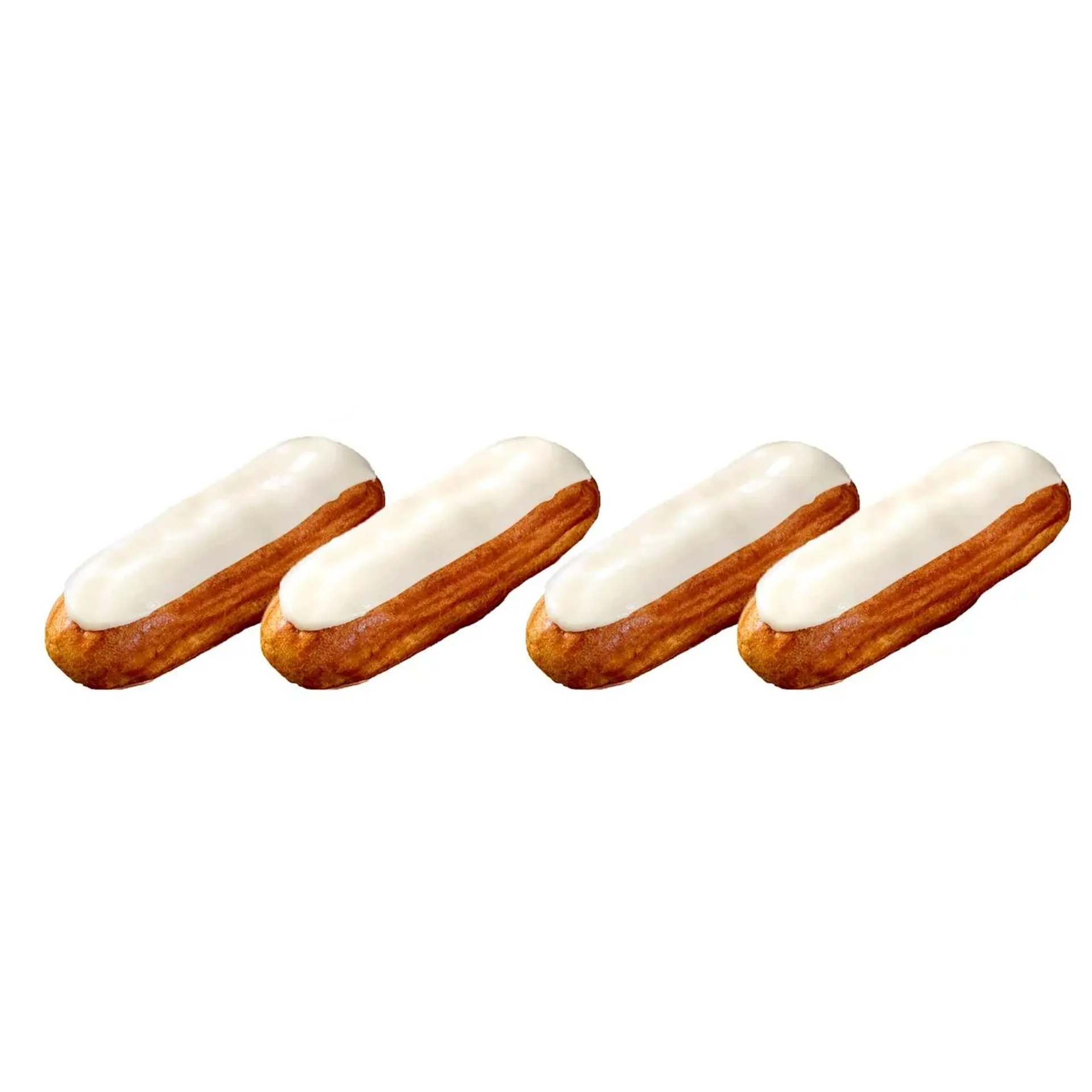 Eclairs sabor vainilla, 4 uds, 360g.