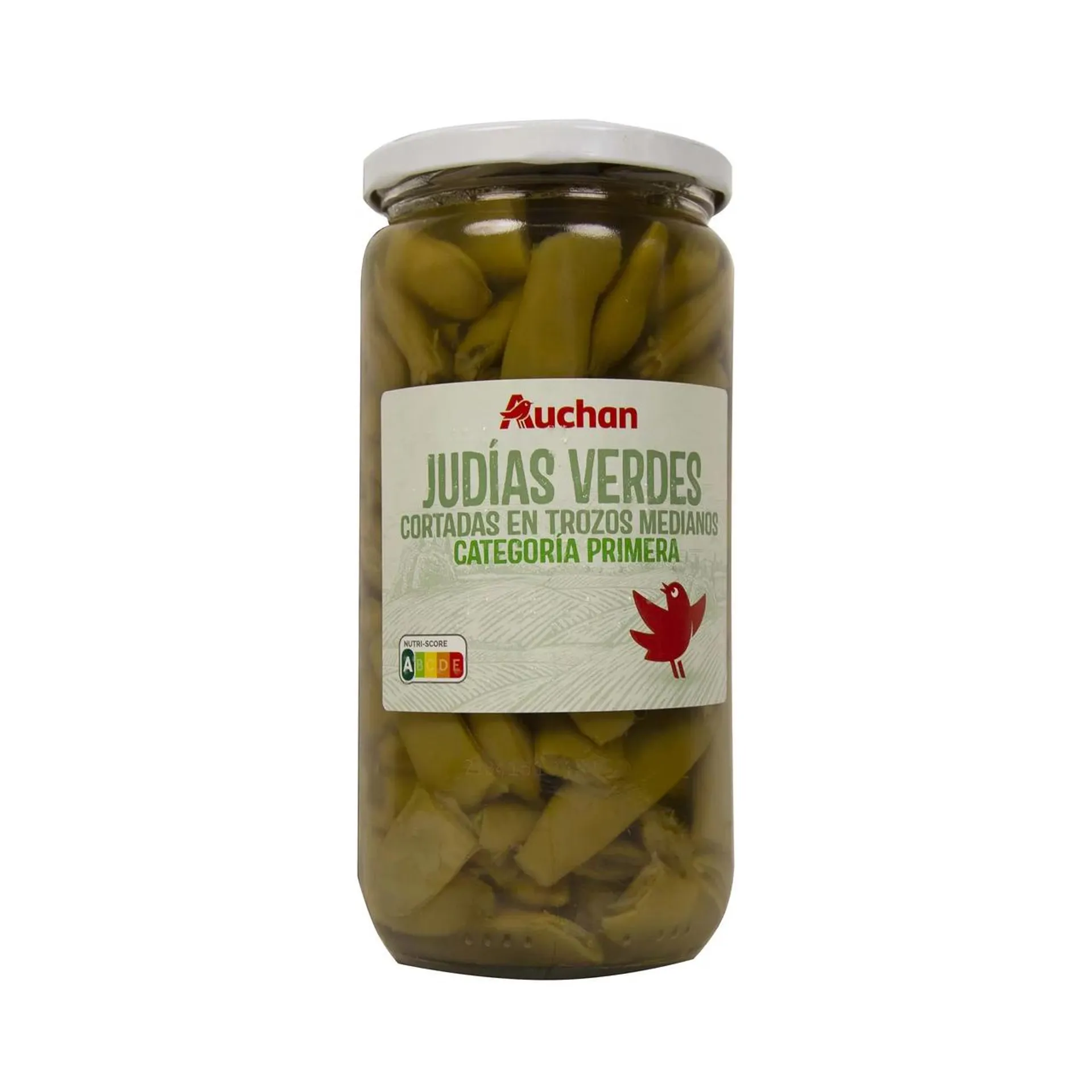 PRODUCTO ALCAMPO Judías verdes cortadas en trozos medianos frasco de 360 g.