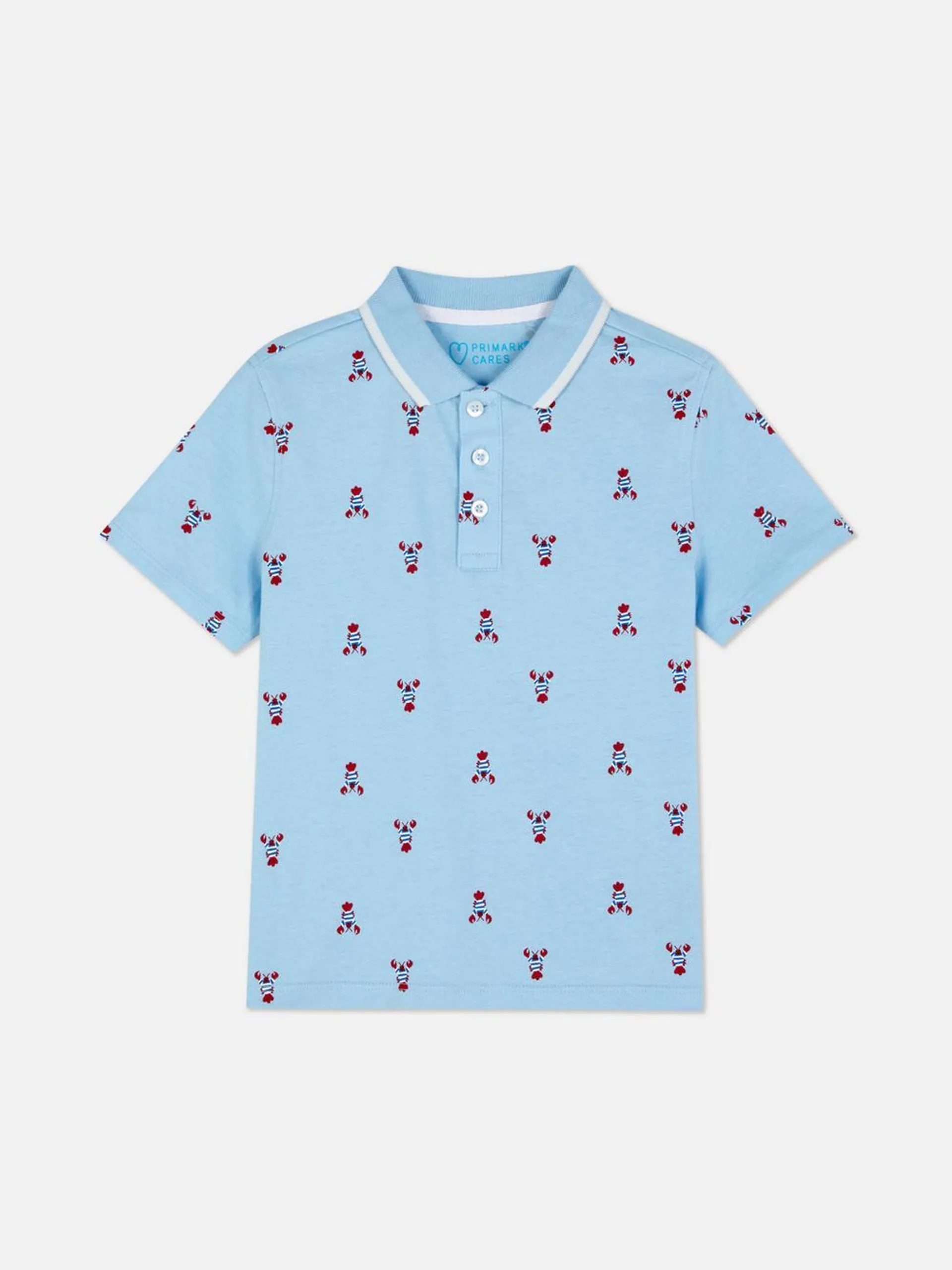 Polo con estampado de langostas