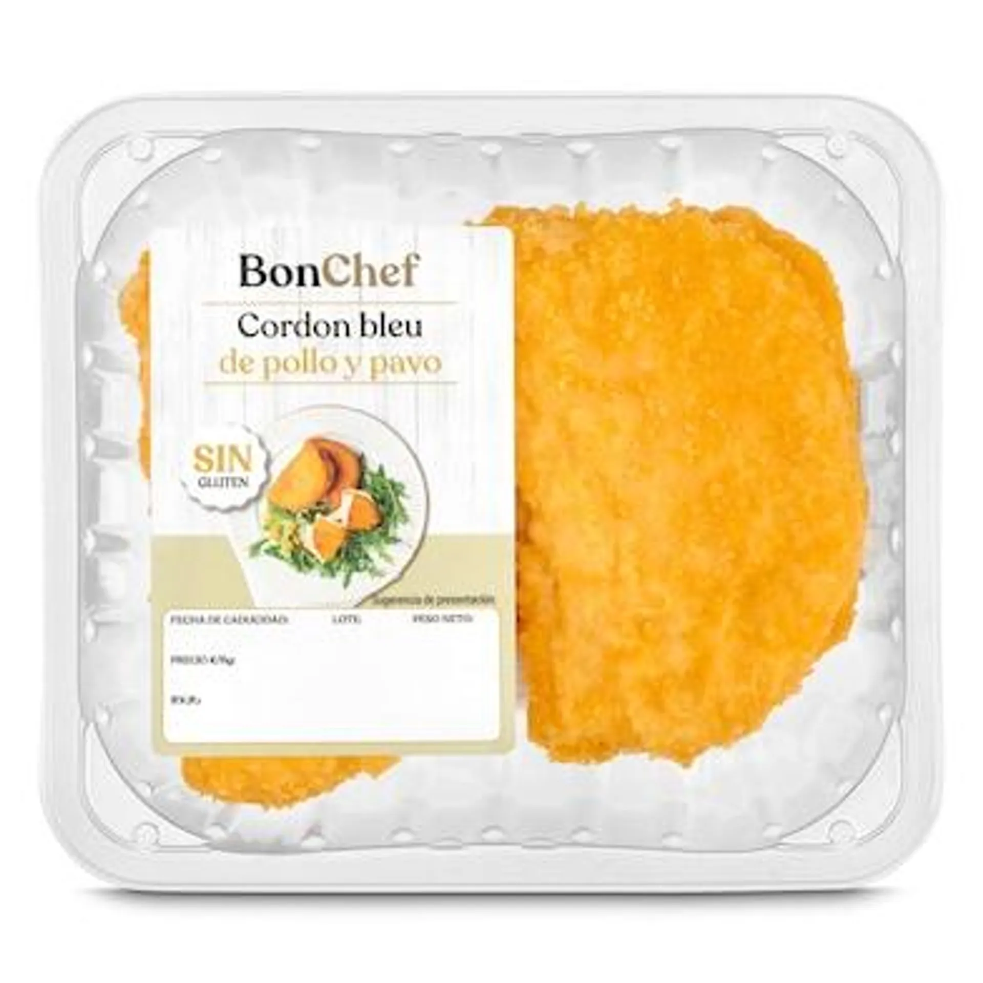 Cordon bleu de pollo y pavo Bonchef bandeja 260 g