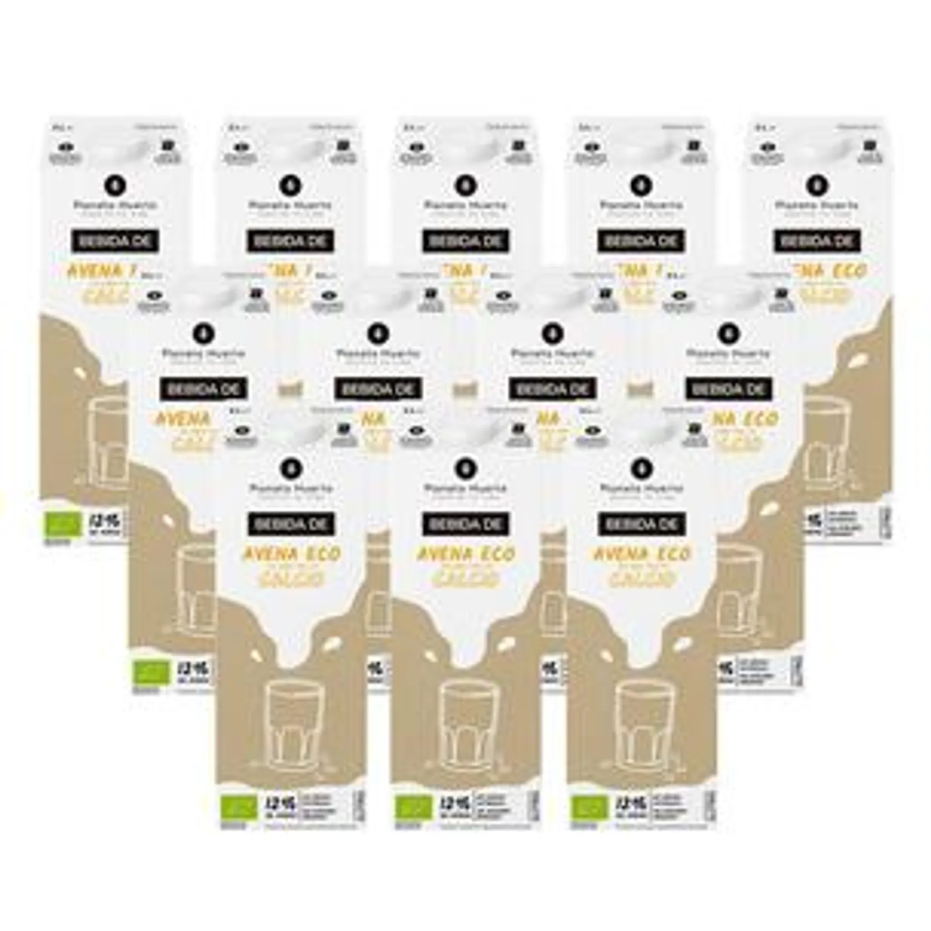 Pack 12x Bebida de Avena Eco rica en Calcio Planeta Huerto 1L