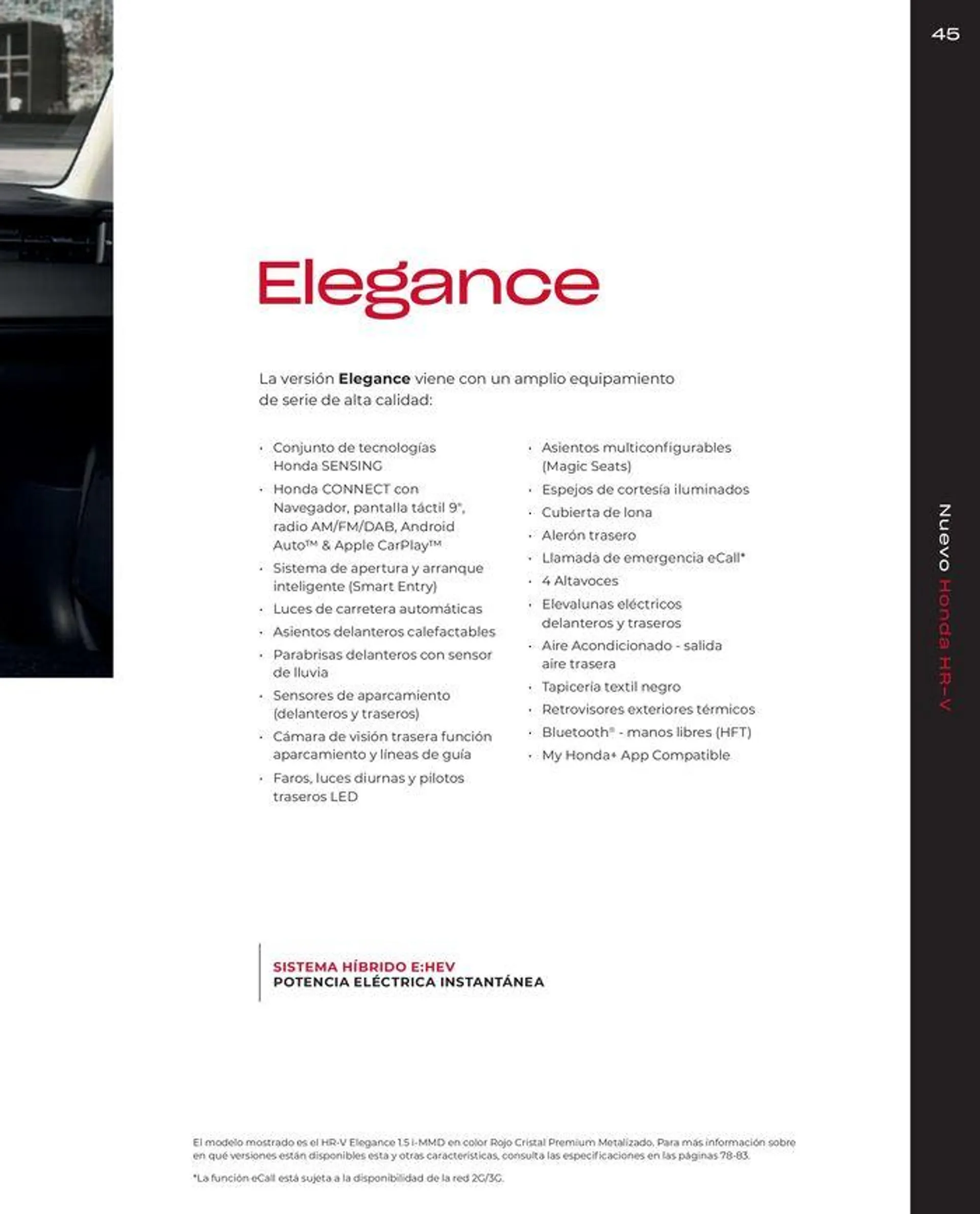 Catálogo de Honda HRV-Hybrid 30 de agosto al 31 de diciembre 2024 - Página 47