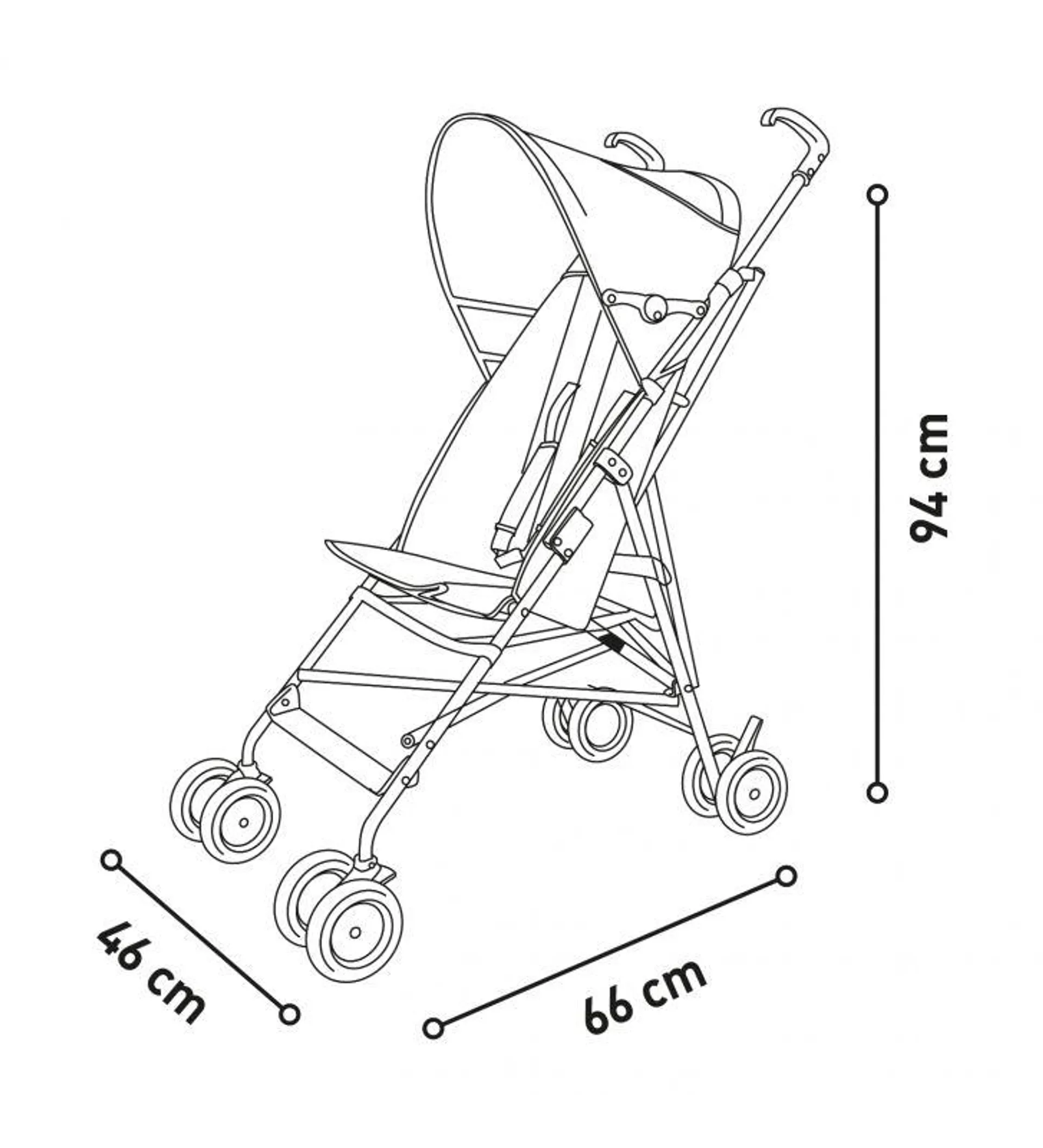 Silla de paseo Moving Azul