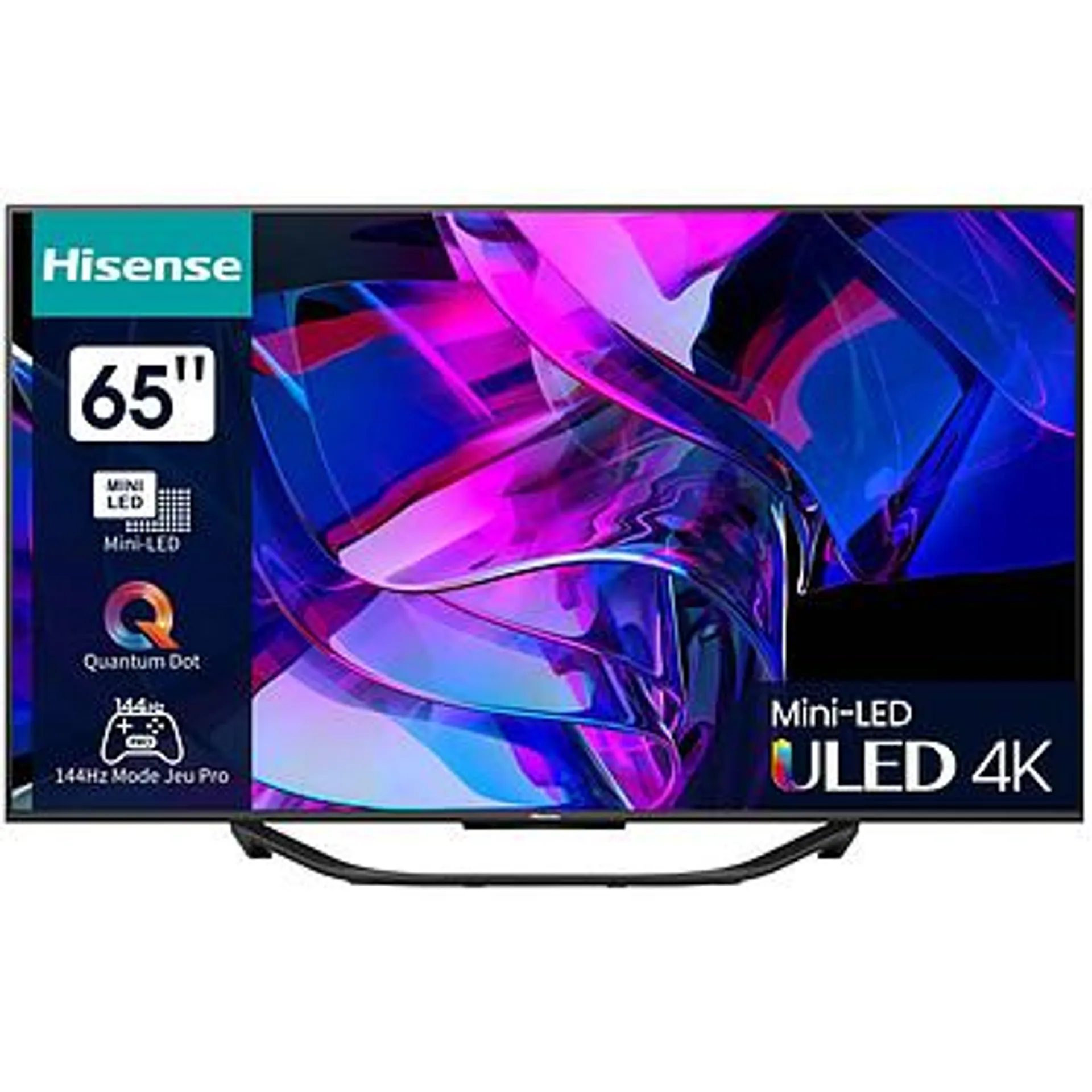 TV Mini LED QLED 4K 65" (165 cm) - 100 Hz - IMAX Mejorado - Dolby Vision IQ/HDR10+ Adaptable - Wi-Fi/Bluetooth - Alexa/Vidaa Voice - 2x HDMI 2.1 - FreeSync Premium - Sonido 2.1 40W Dolby Atmos