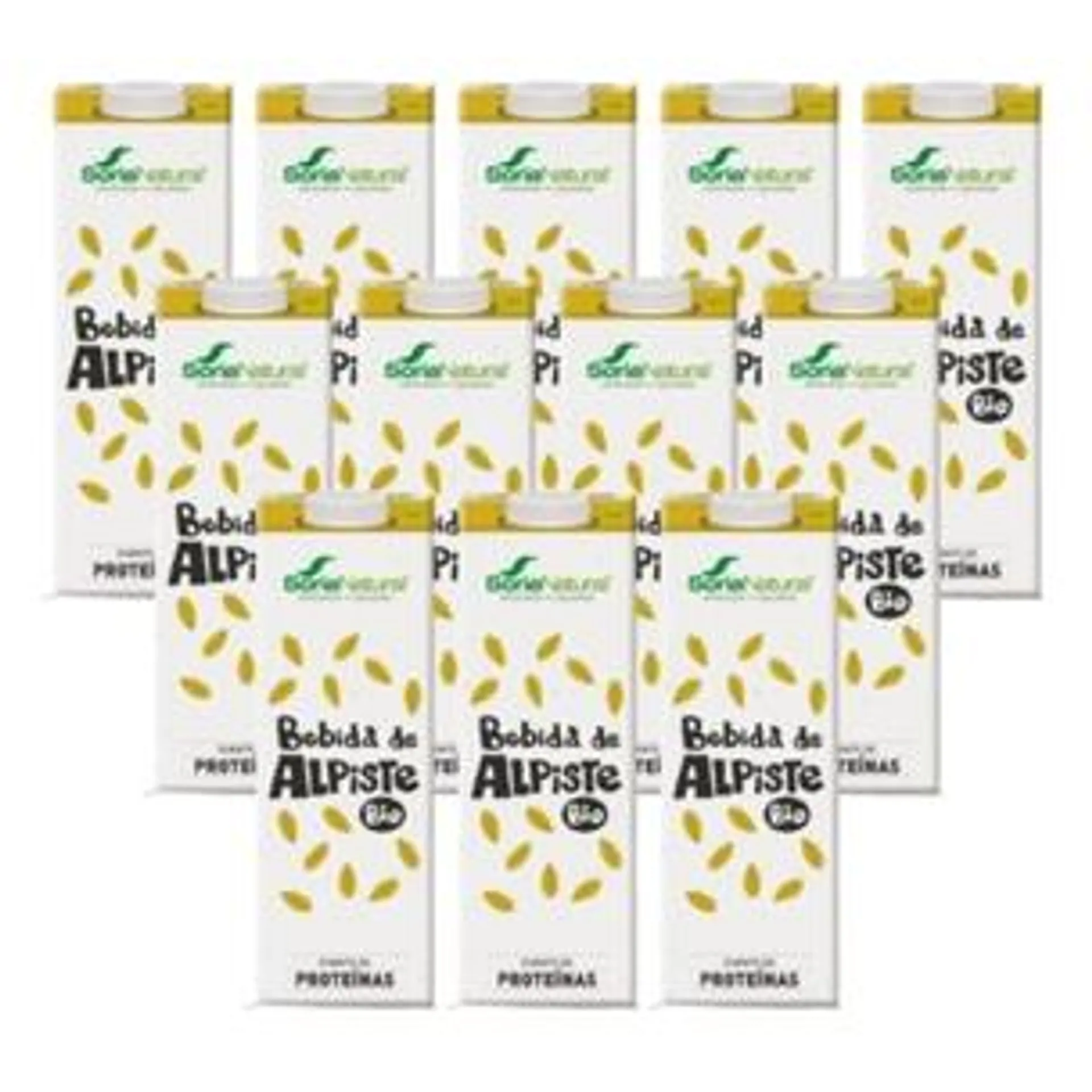 Pack 12 x Bebida vegetal de alpiste 100% vegetal Soria Natural 1L