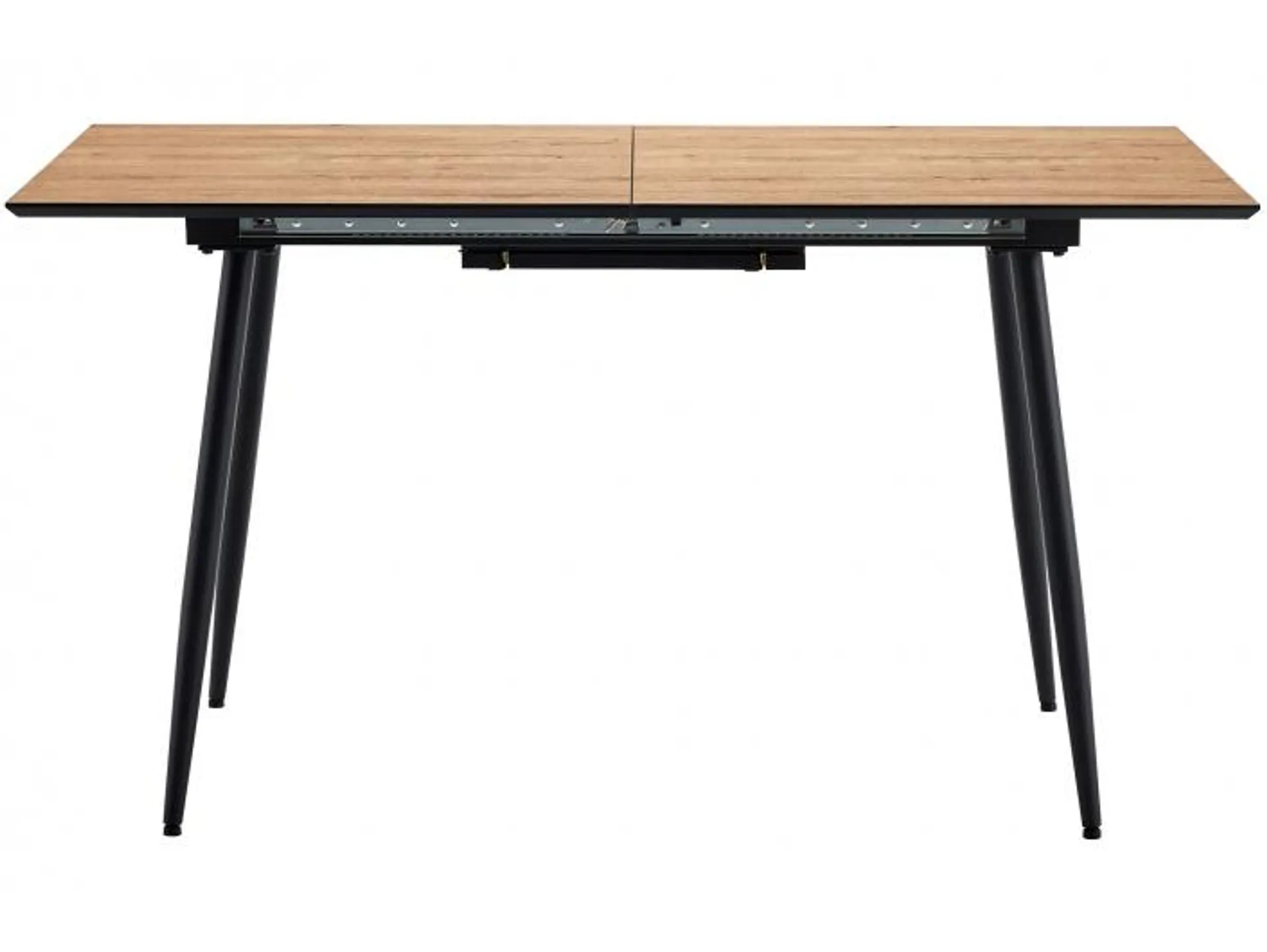 Mesa comedor extensible de 140 cm color roble-negro