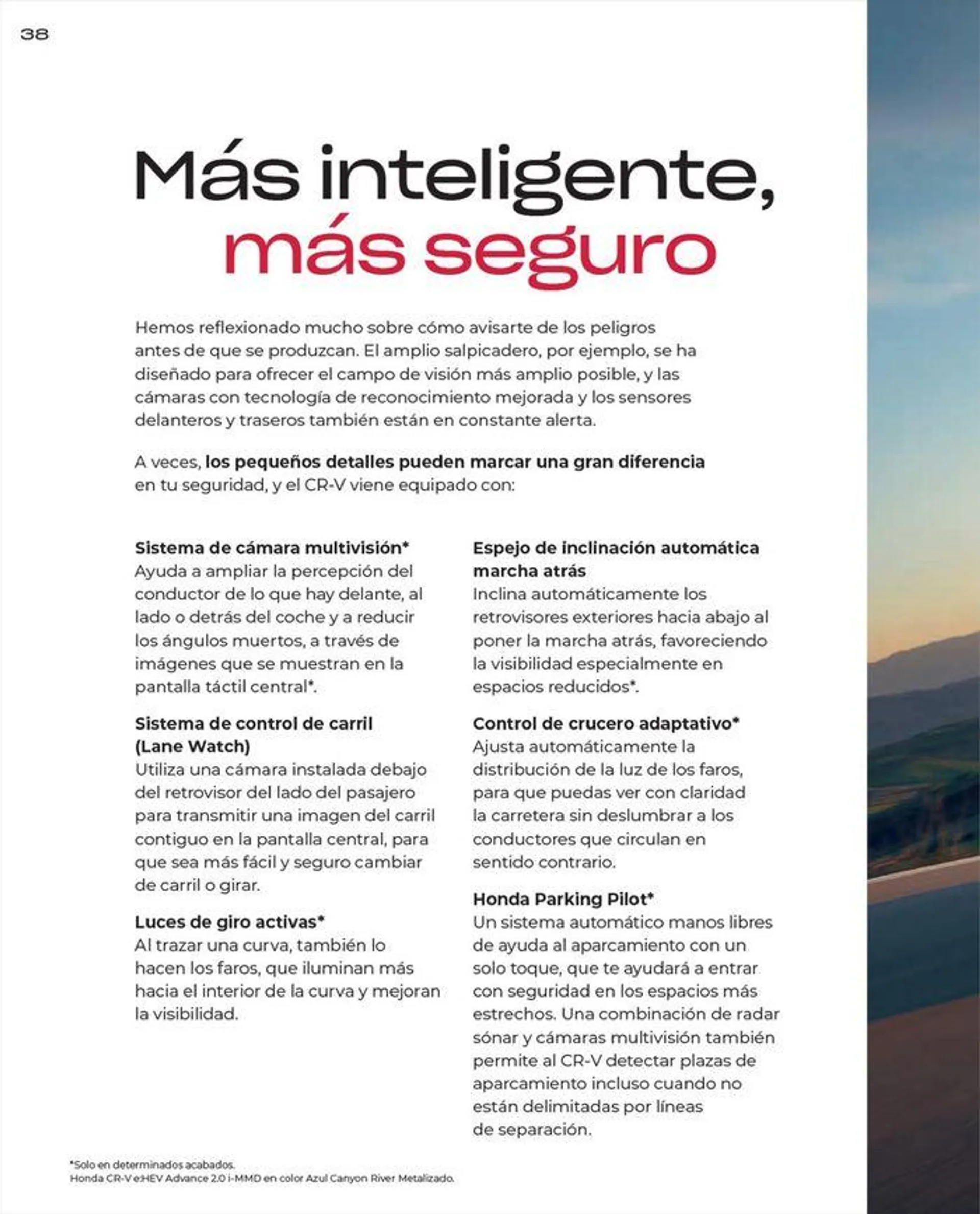 Catálogo de Honda CR-V e:HEV &amp; e:PHEV 9 de agosto al 30 de junio 2025 - Página 38