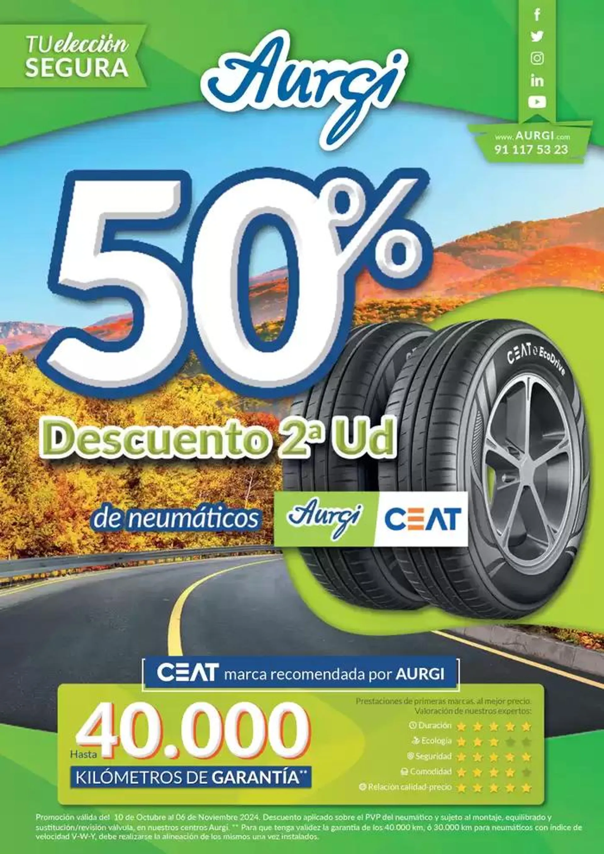 50% descuento 2a ud de neumáticos - 1