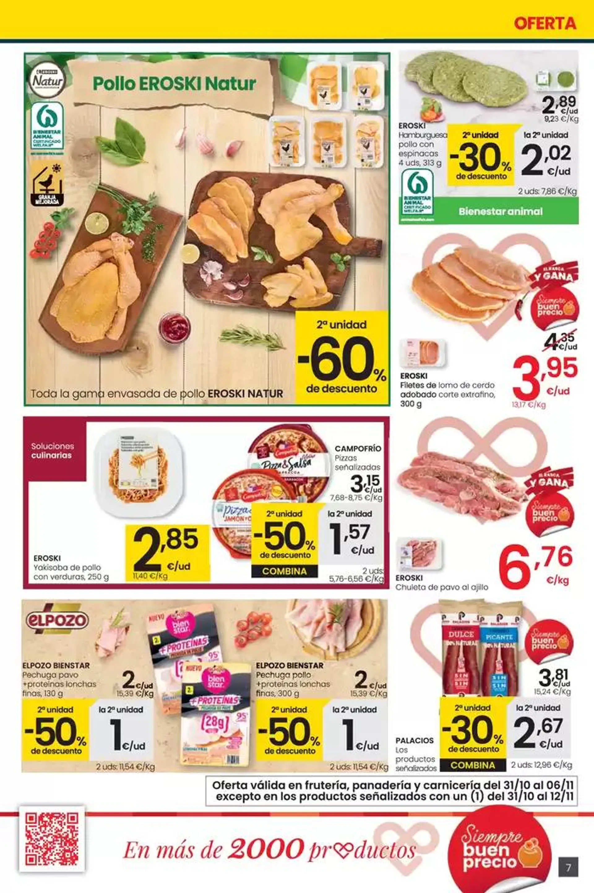 Catálogo de Más de 2000 productos, SIEMPRE A BUEN PRECIO SUPERMERCADOS EROSKI 31 de octubre al 12 de noviembre 2024 - Página 7