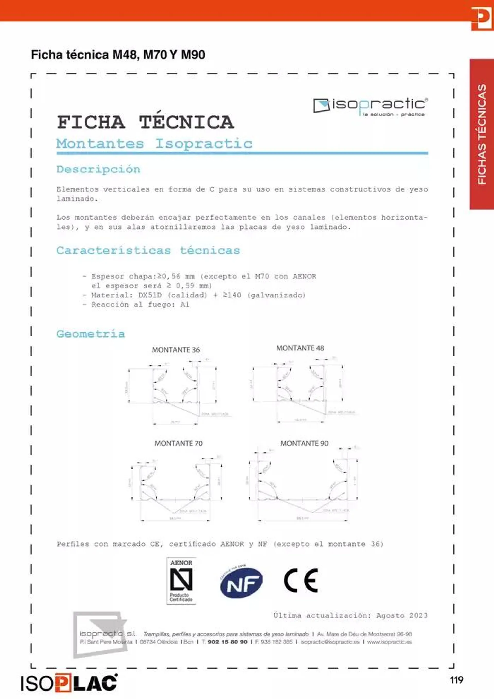 Catálogo de Manual Técnico Isoplac 15 de noviembre al 30 de noviembre 2024 - Página 119