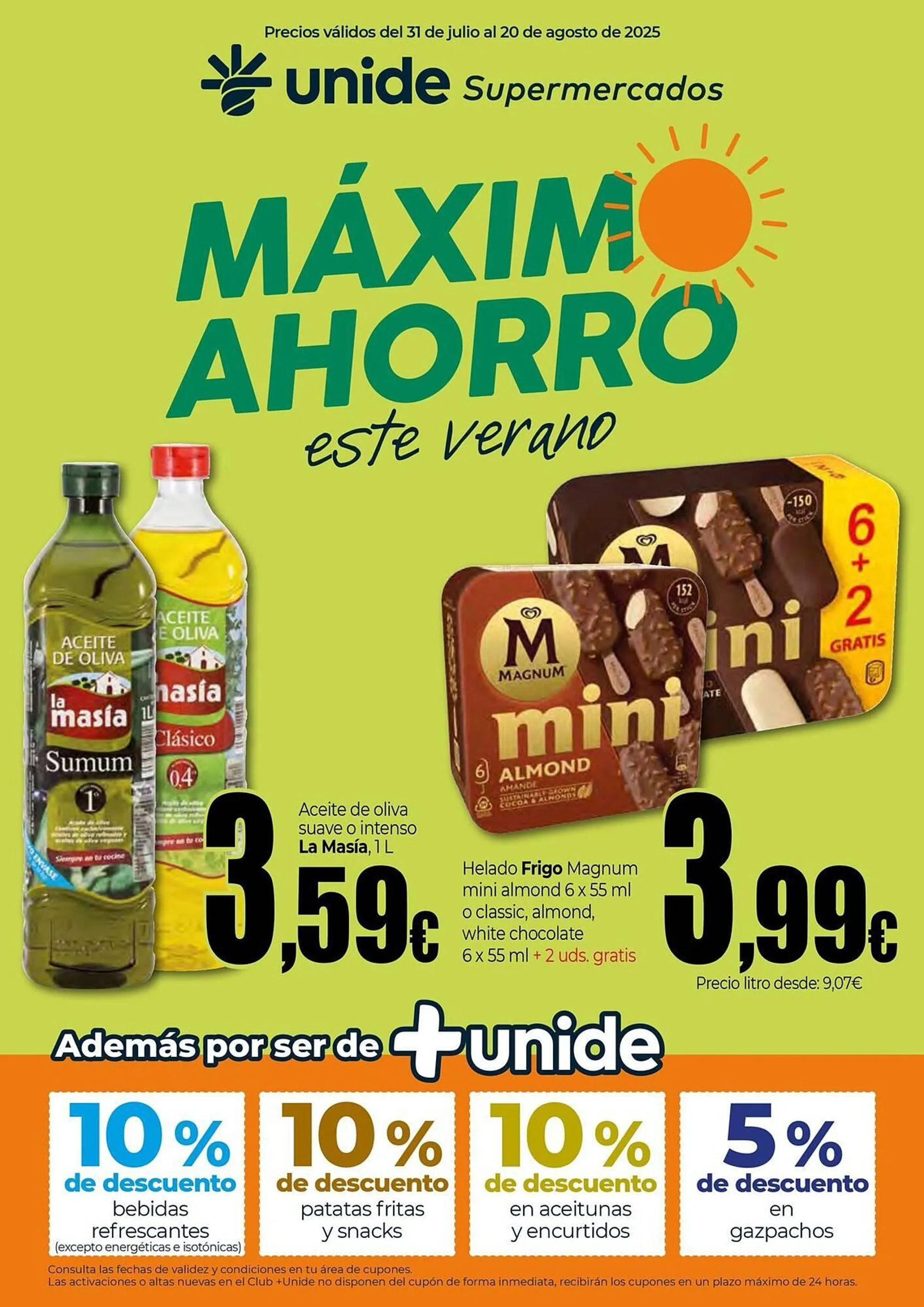 Catálogo de Folleto Unide Supermercados 31 de julio al 20 de agosto 2025 - Página 1
