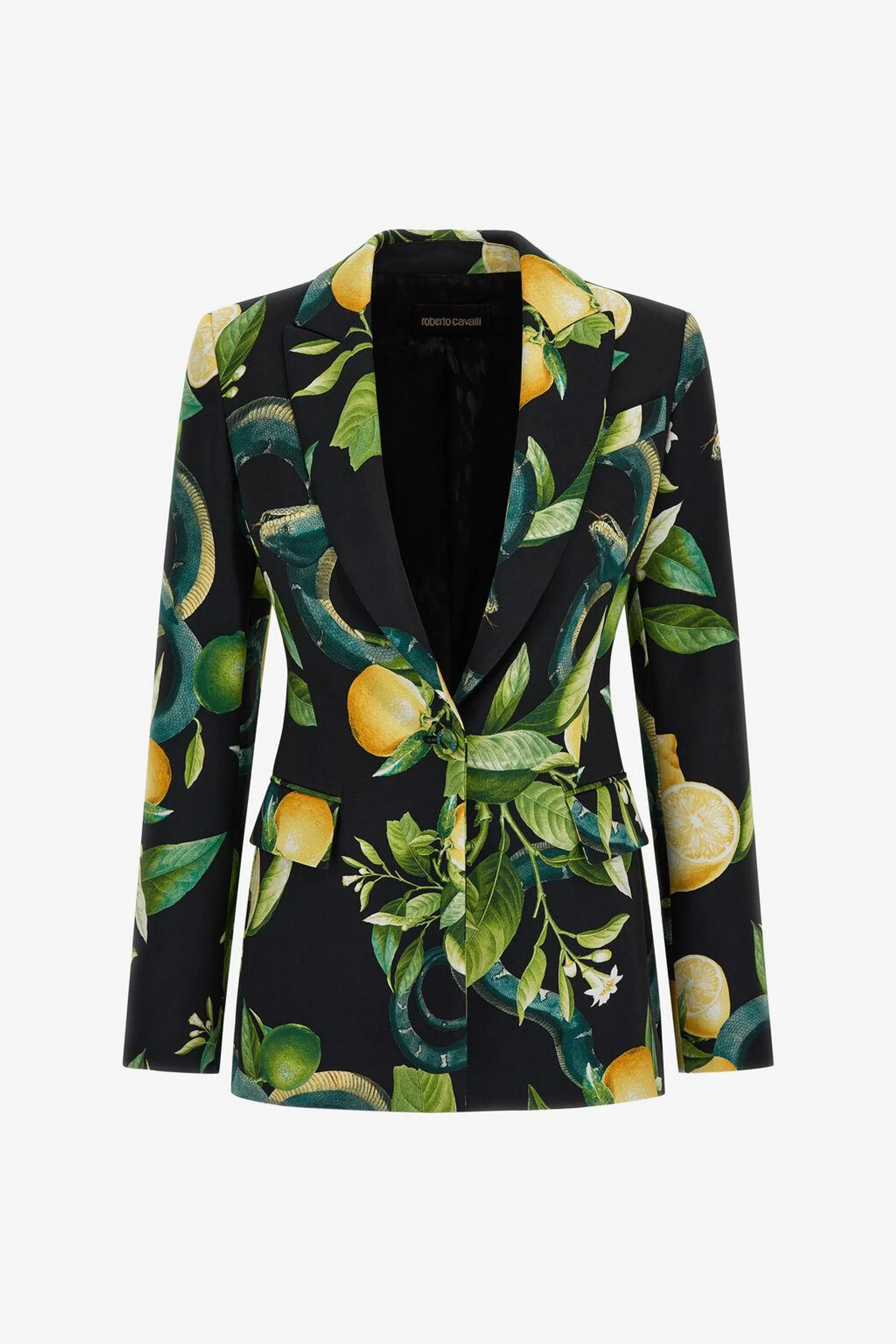 Lemon print blazer