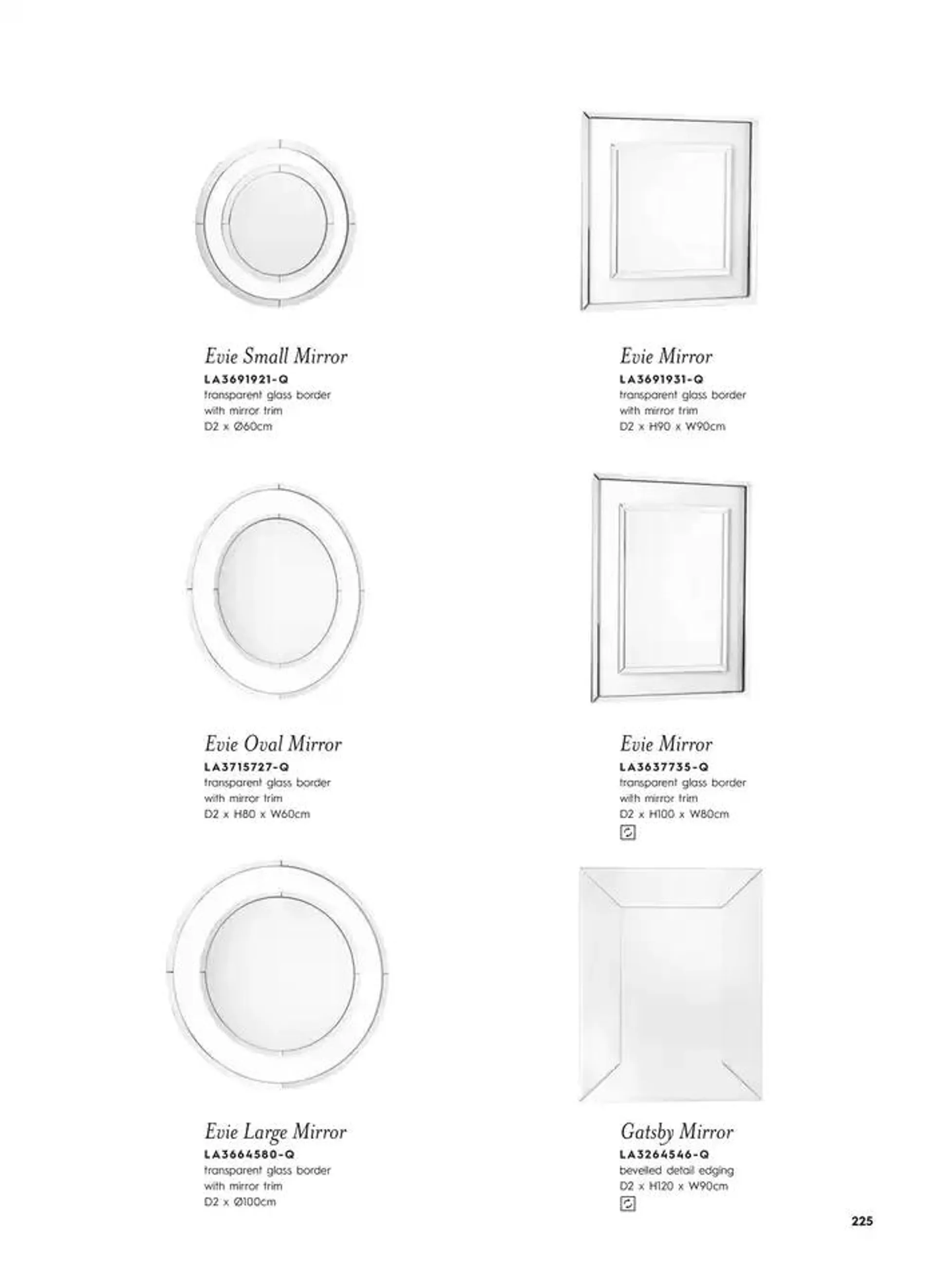 Catálogo de Lighting & Mirror Collection 12 de marzo al 31 de agosto 2025 - Página 227