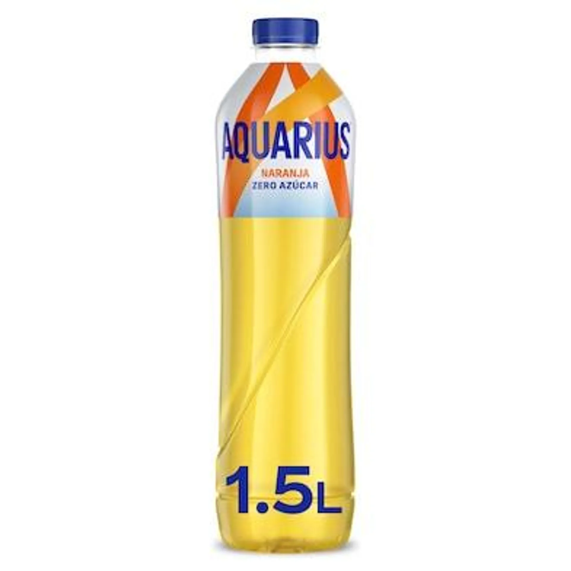 Bebida refrescante de naranja zero azúcar Aquarius botella 1.5 l