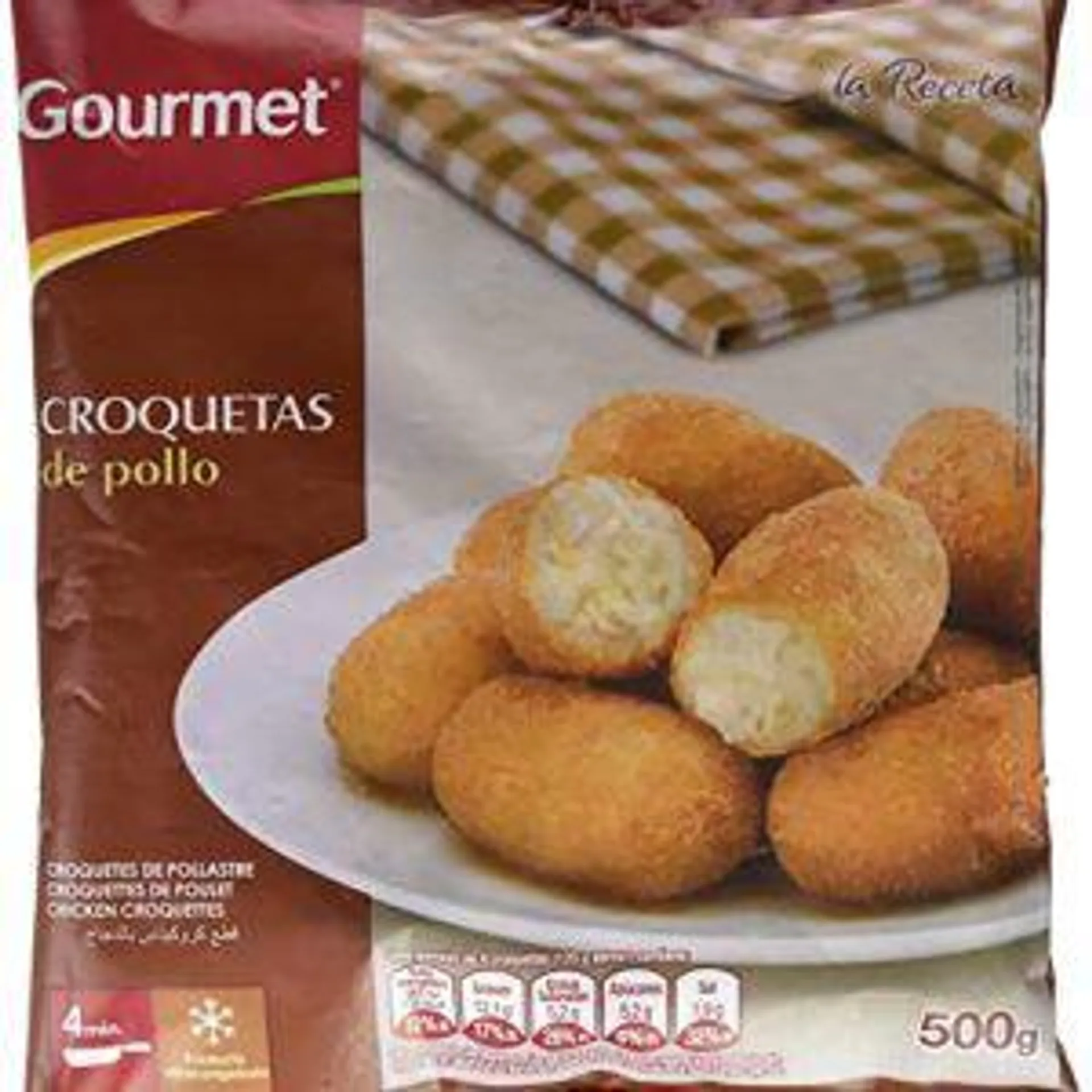 CROQUETA GOURMET POLLO 500GR