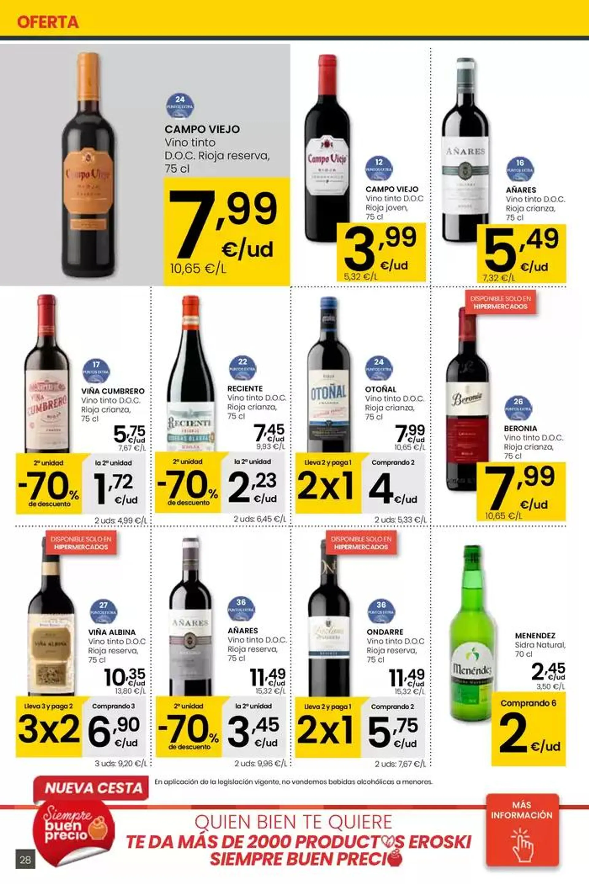 Catálogo de SUMA AHORRO HIPERMERCADOS EROSKI 2 de mayo al 13 de mayo 2025 - Página 28