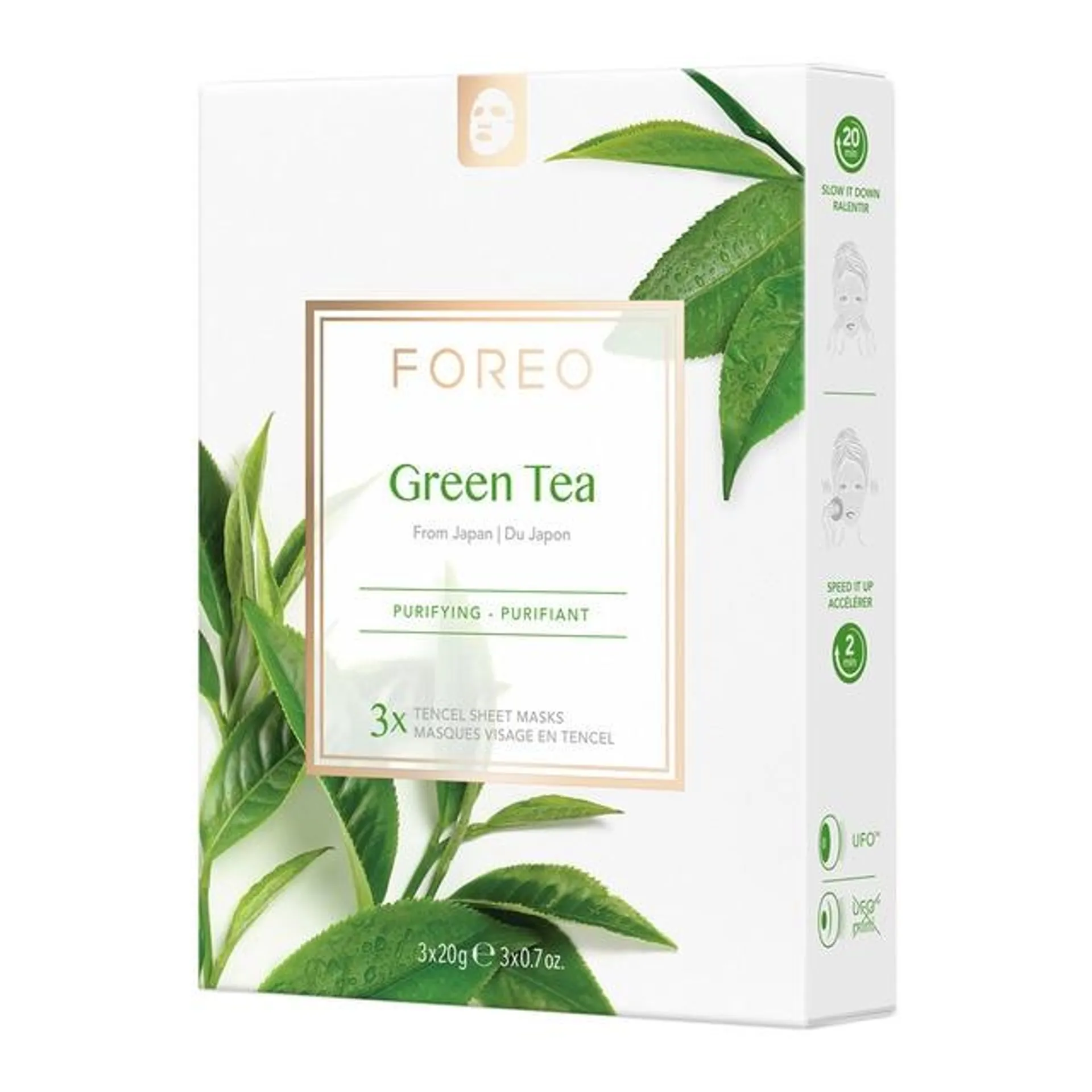 Mascarilla facial purificante Green Tea para pieles mixtas FOREO