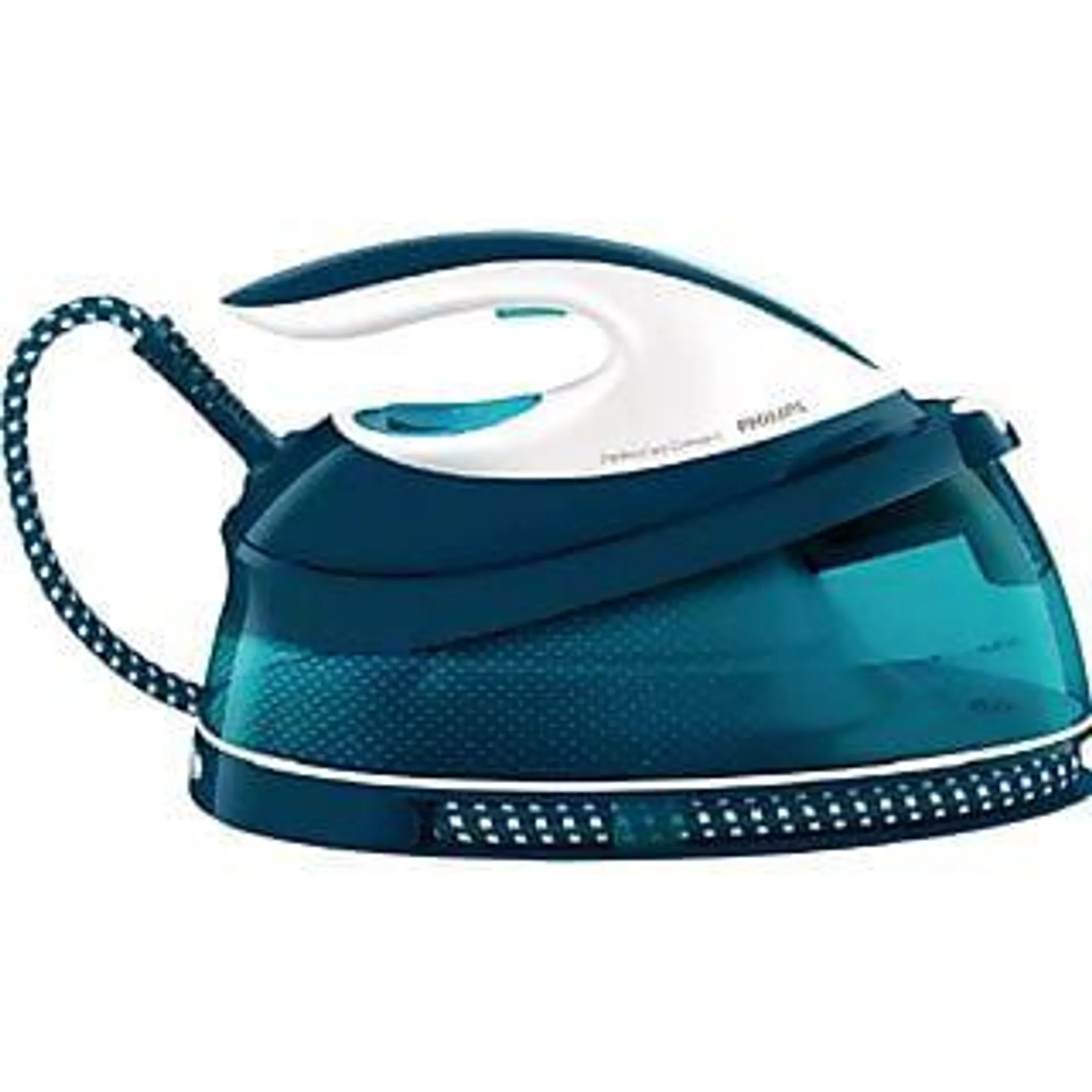 Centro de planchado - Philips GC7844/20, 2400 W, Golpe de vapor 400 g/min, 6.5 bar, Suela de SteamGlide, Verde