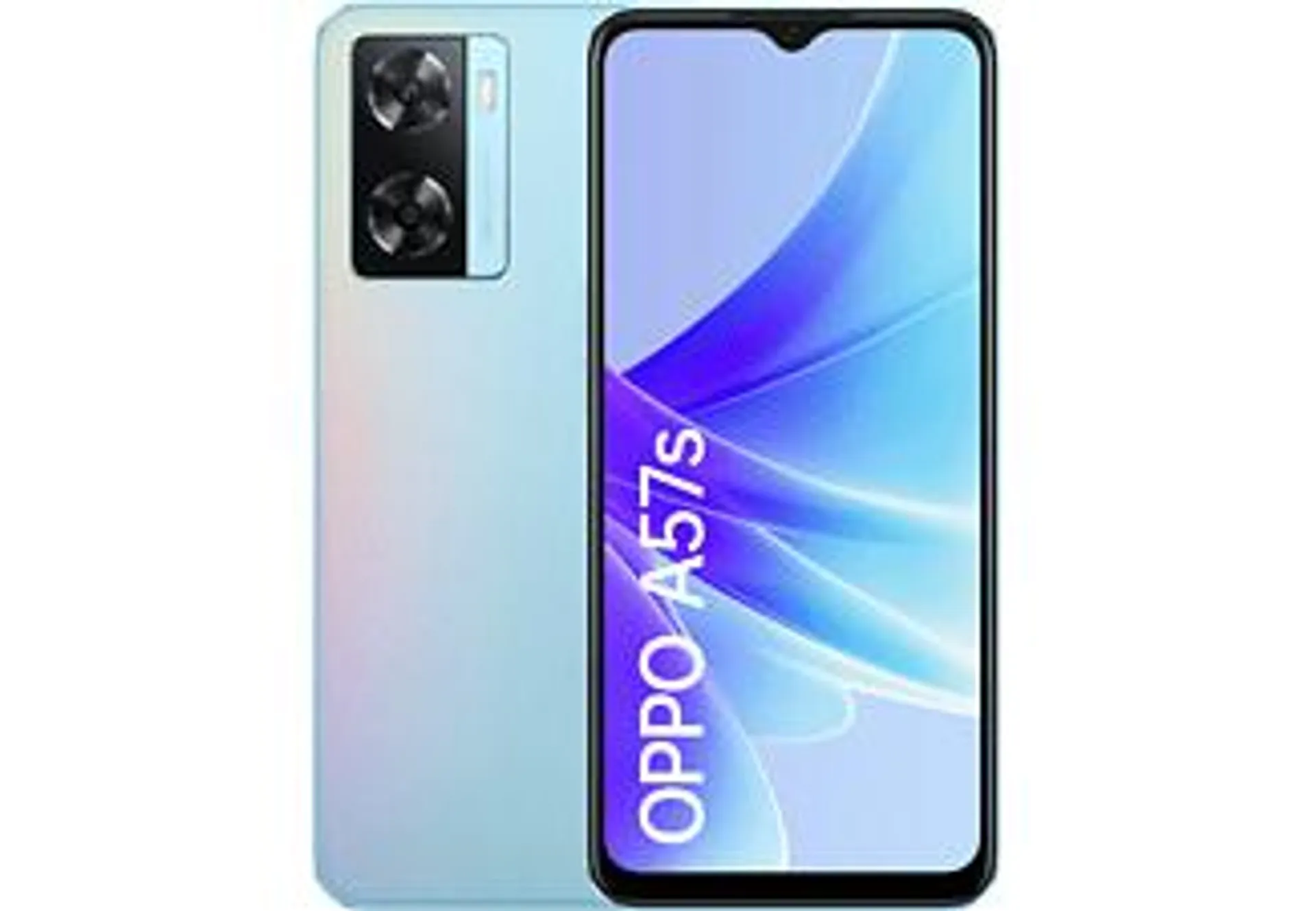 Móvil - OPPO A57s, Sky Blue, 128 GB, 4 GB RAM, 6.56" HD+, MediaTek Helio G35, 5000 mAh, Android