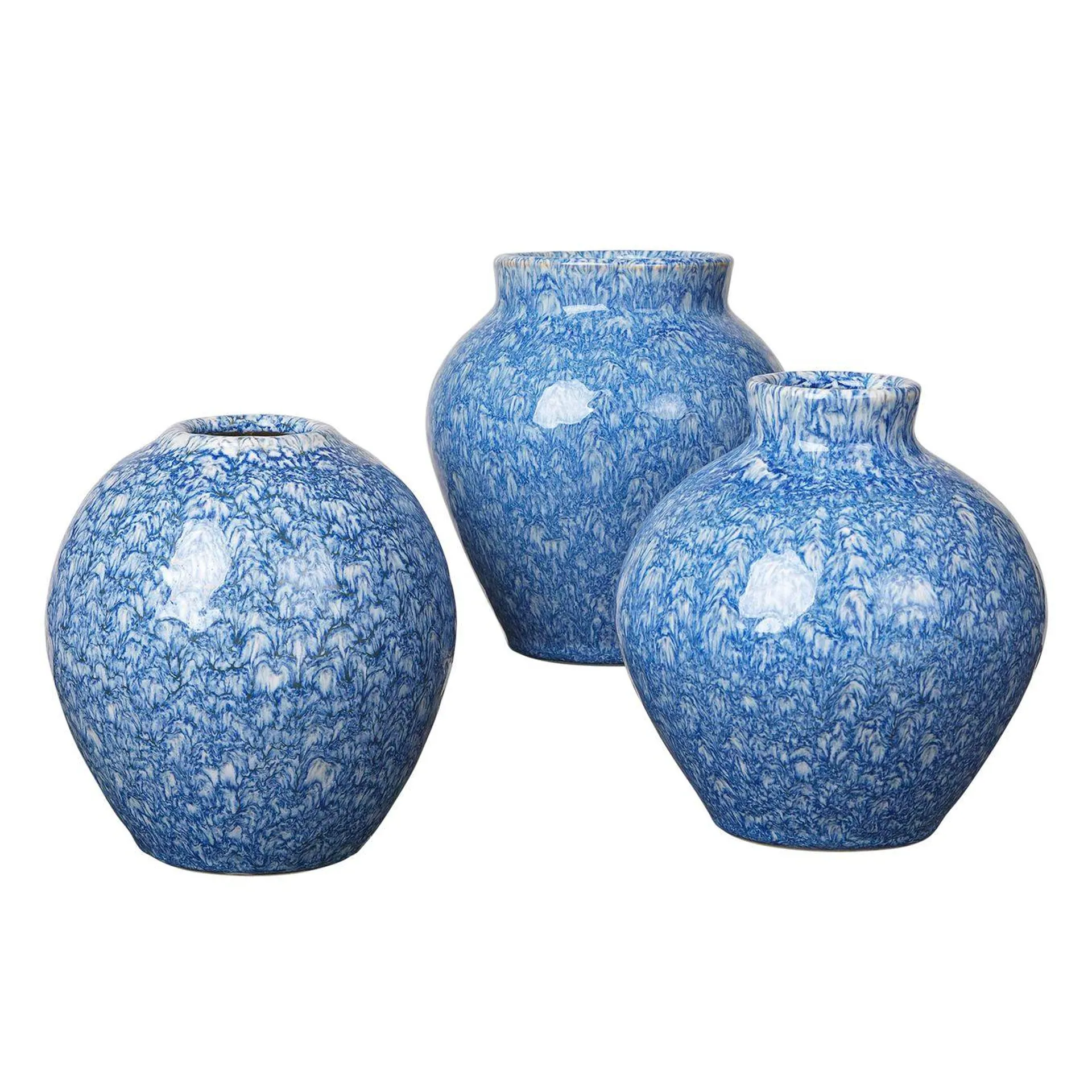 Ingrid ceramic vase 14.5 cm 3-pack