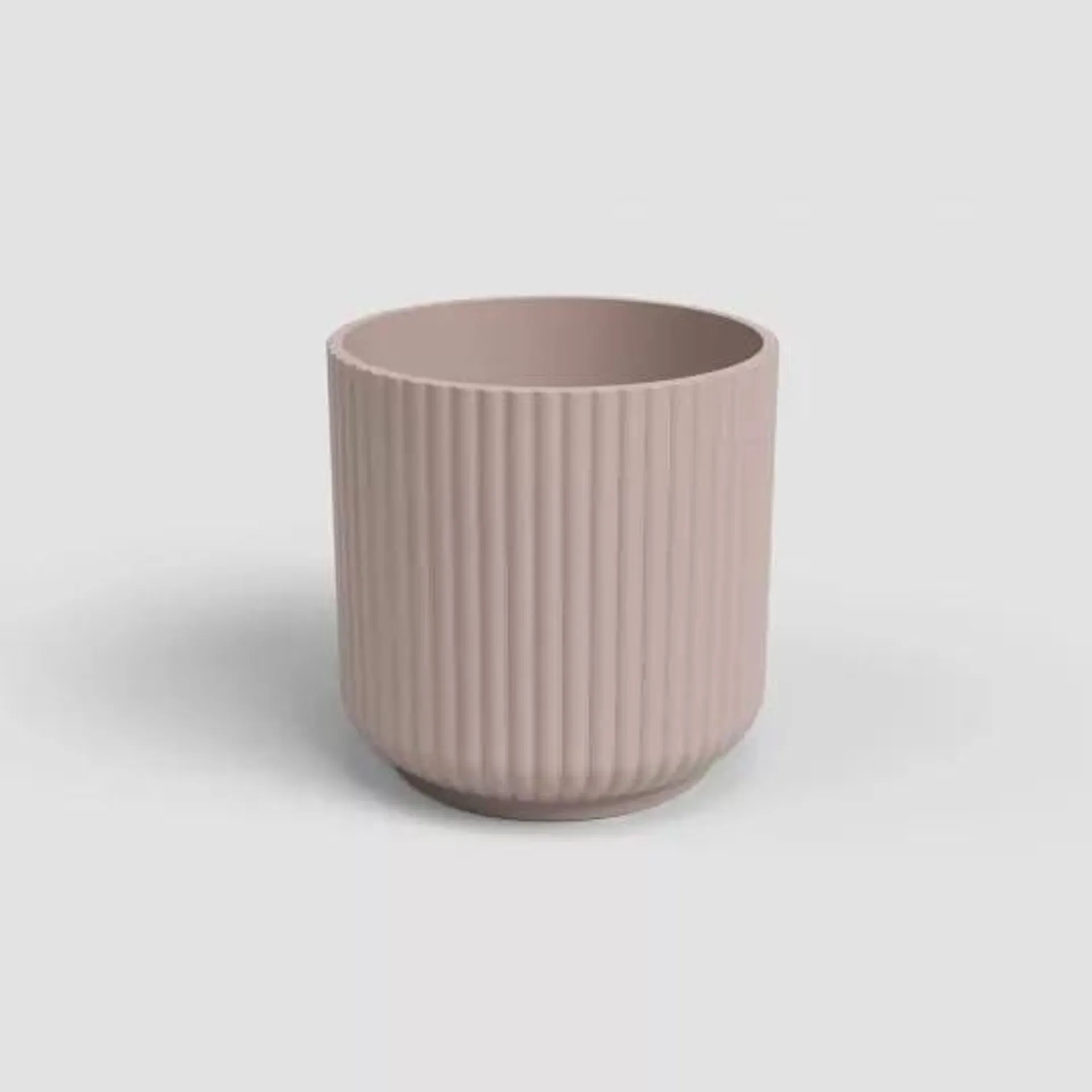 MACETA LUNA ROSA CLARO D14X H12,60CM,