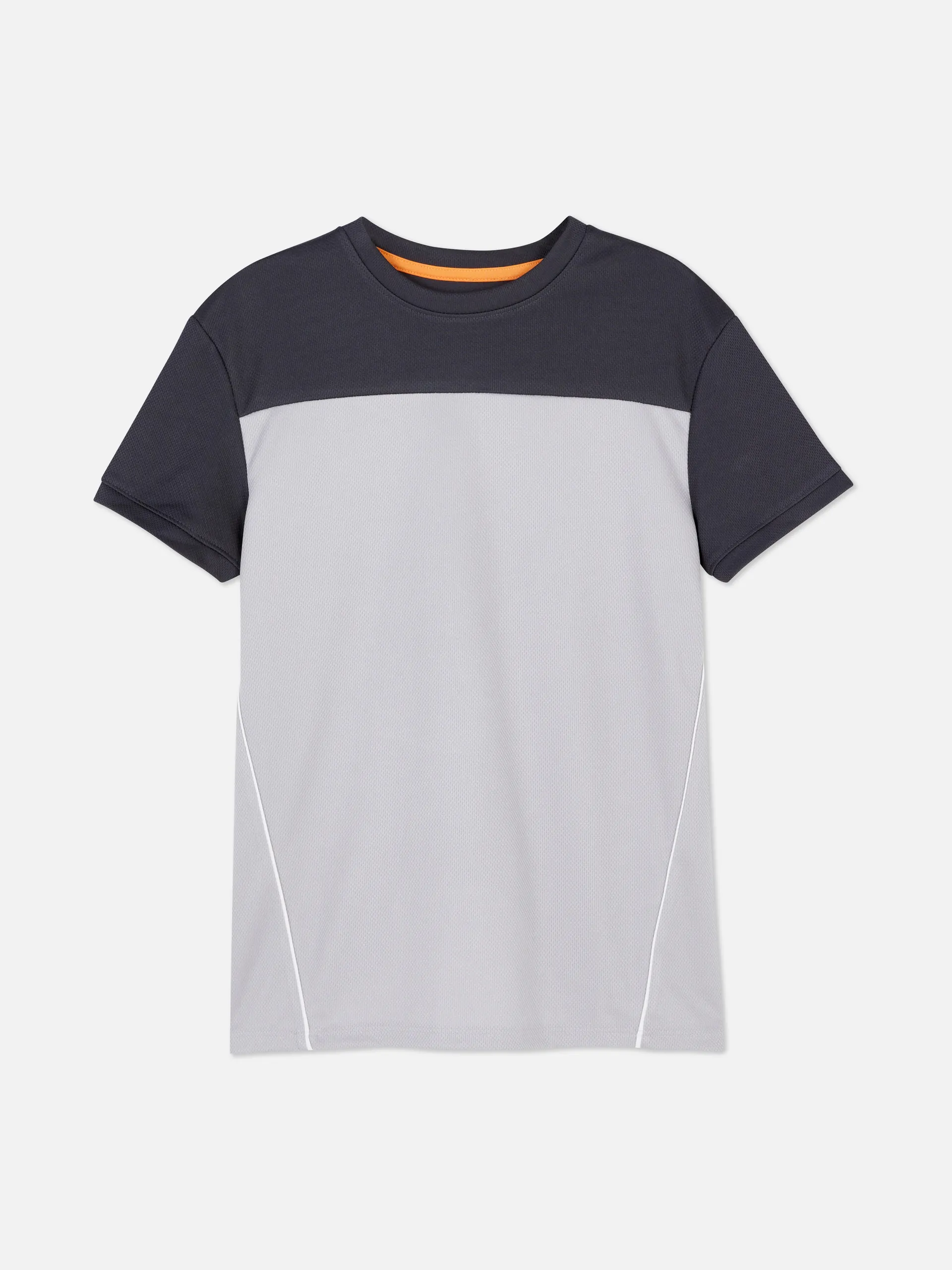 Mesh T-shirt met kleurvlakken