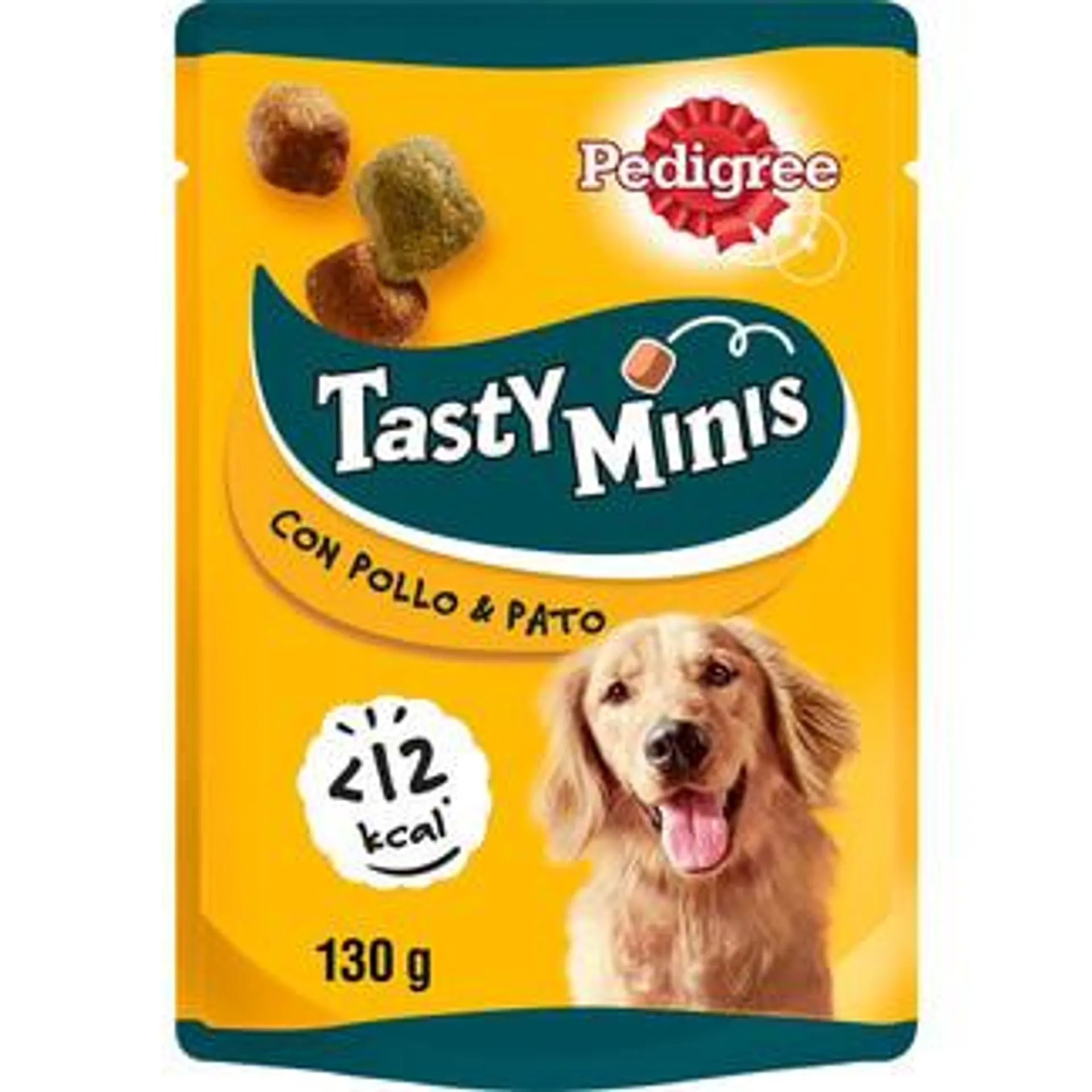 PEDIGREE Tasty Bites snacks para perro Chewy Cubes con pollo envase 130 g